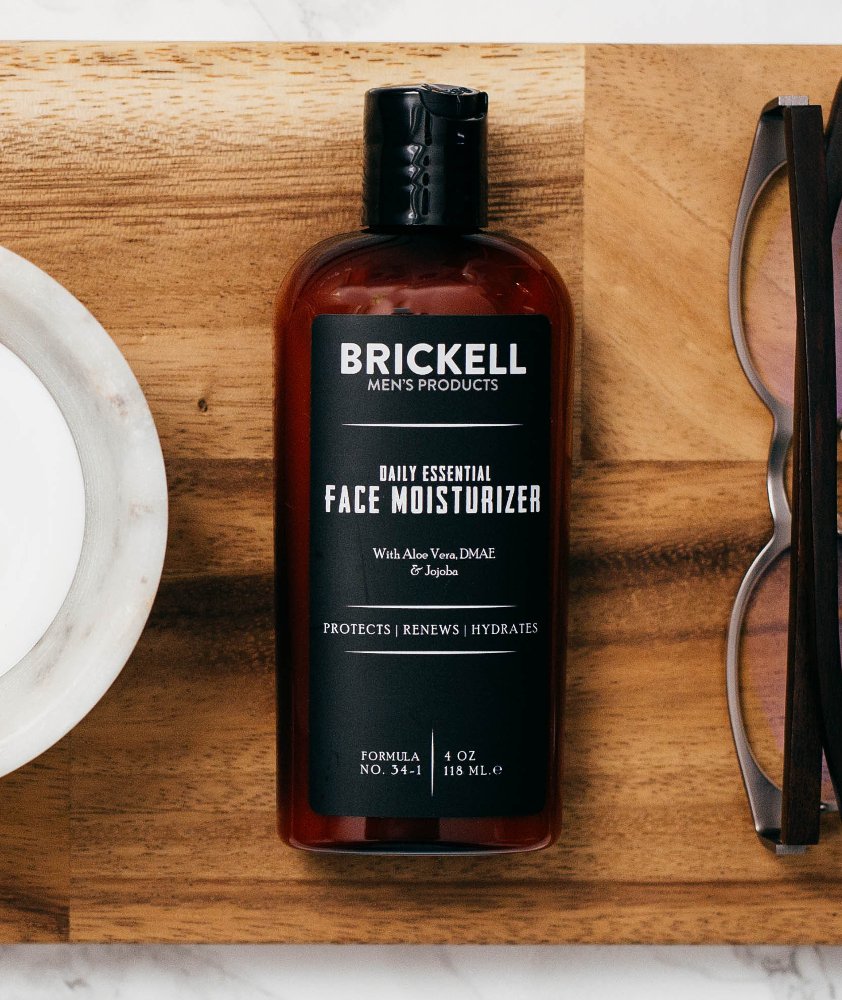 Brickell Men's Products Daily Essential Face Moisturizer, 4 Ounce