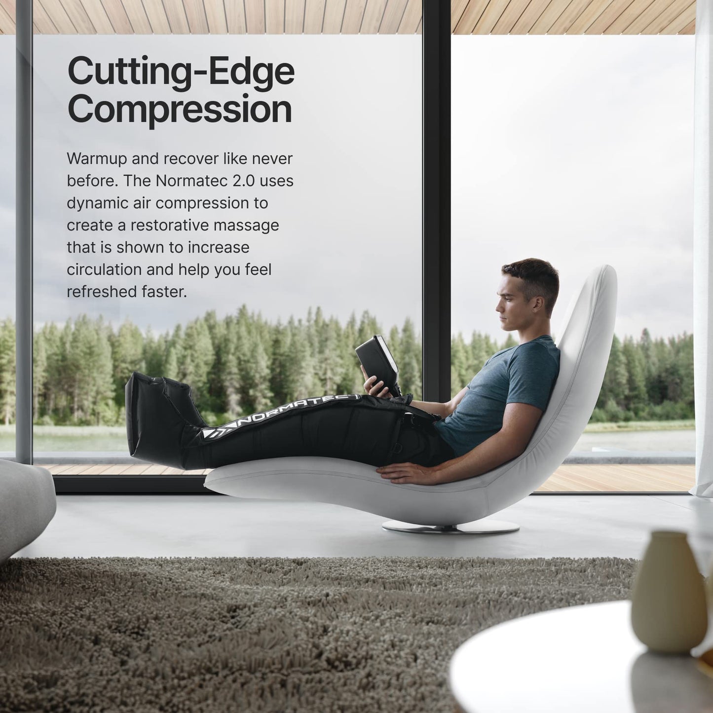 Sistema de Recuperación NormaTec Pulse 2.0 para Piernas Tamaño Estándar con Masaje de Compresión Dinámica para Atletas