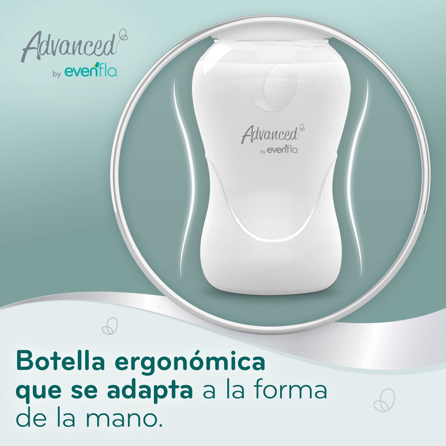 Advanced by Evenflo, Biberón Anticólicos Cuello Ancho, Niña, Color Rosa y Lila, Flujo Medio, 9oz/270ml, 2 piezas, MEX.