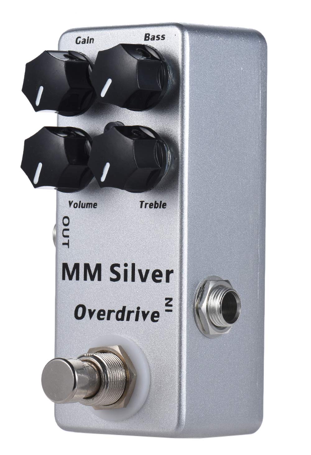 Pedal de Efecto Guitarra Eléctrica YMUZE Moskyaudio Mini Plateado Overdrive