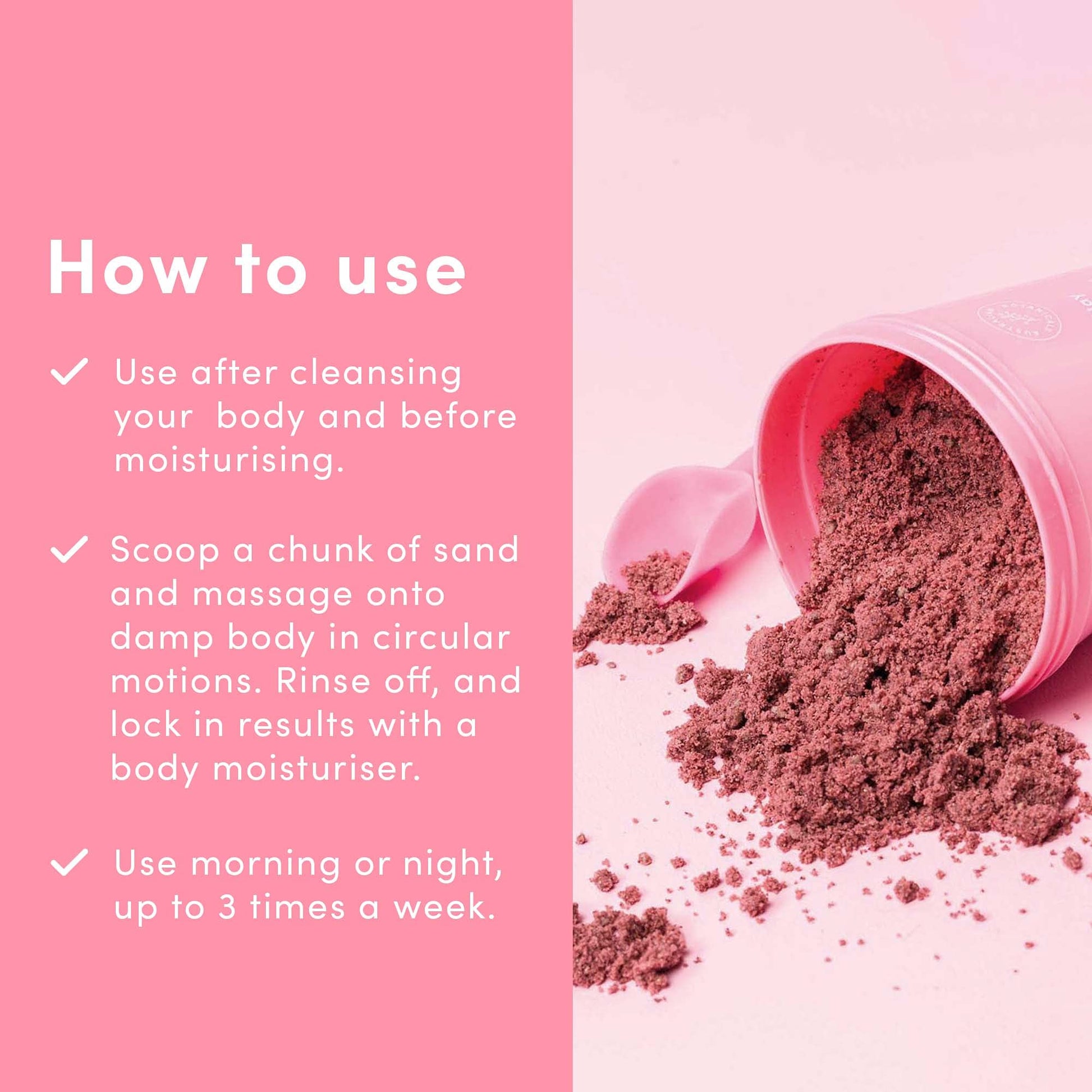 Exfoliante Corporal Sand & Sky Arena Orgánico de Arcilla Rosa Australiana