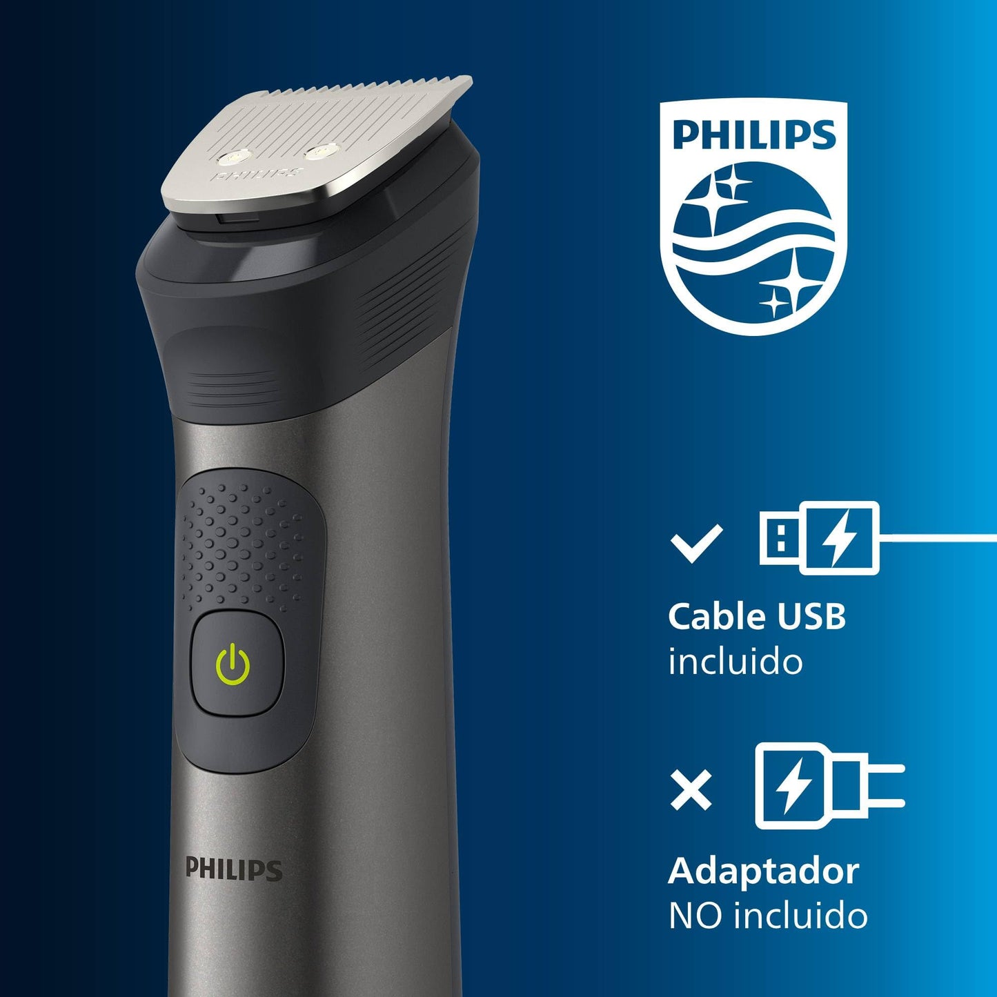 Philips Multigroom Series 7000 Recortador todo en uno para cara, cabello y cuerpo 15 pzas MG7950/15