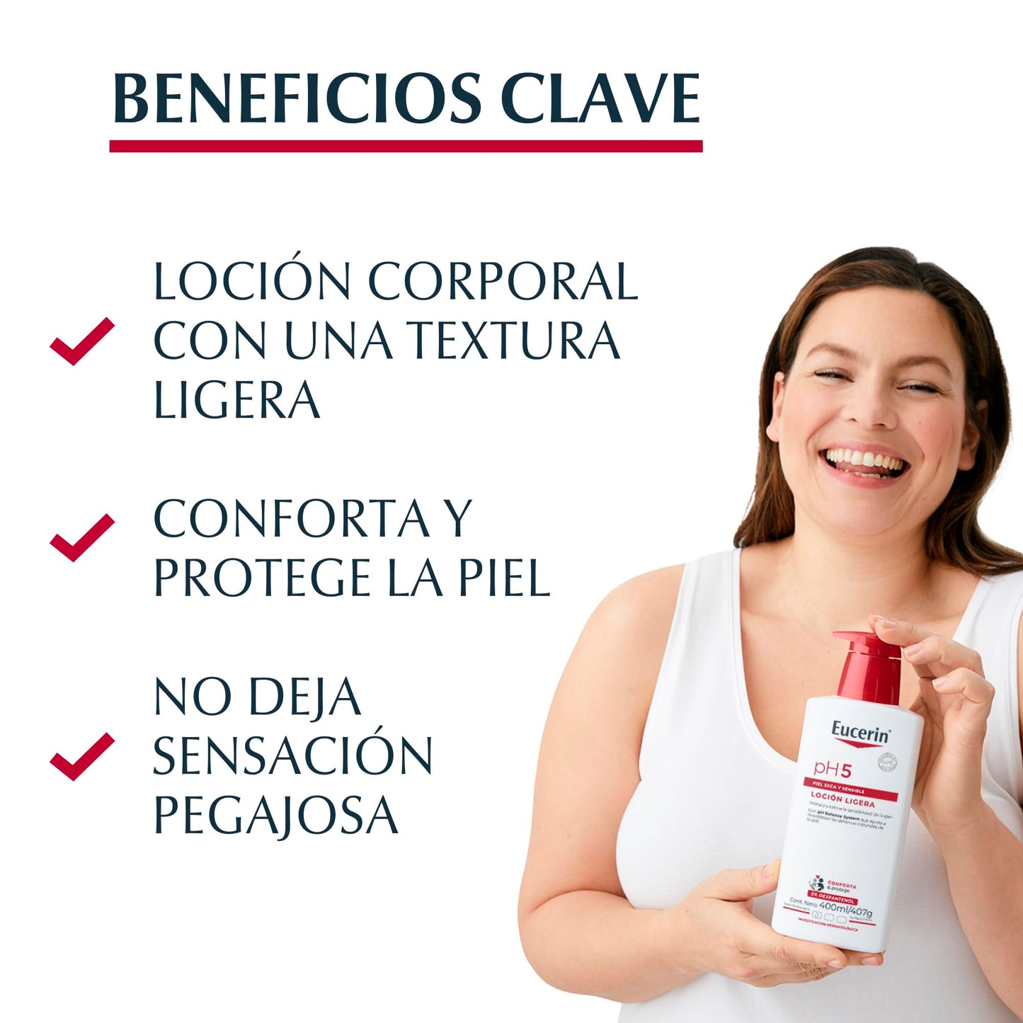 Eucerin Ph5 Loción Corporal Ligera para Piel Sensible o Seca 400ml