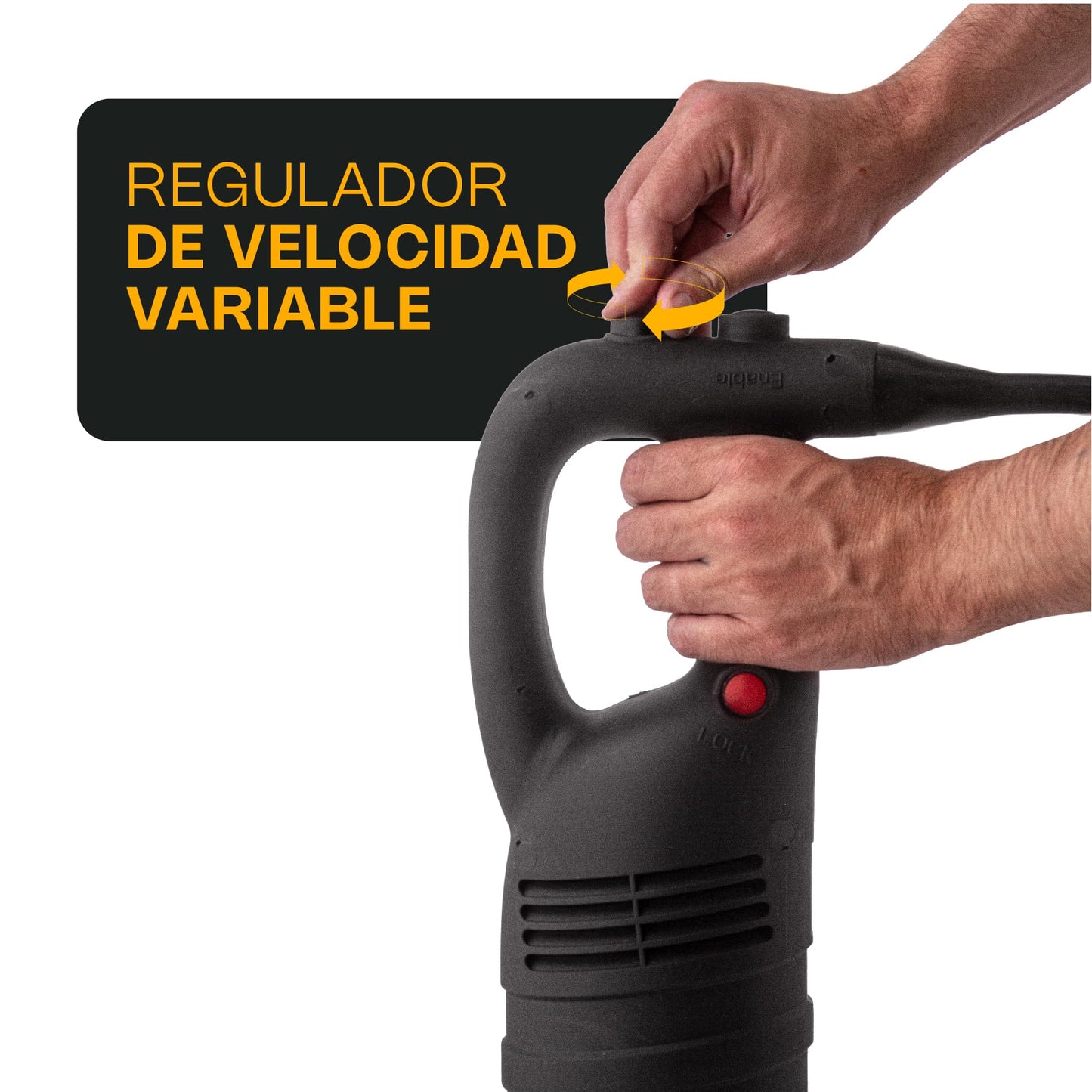 Licuadora de Mano RHINO Acero Inoxidable Grado Alimenticio 650W Velocidades Variables