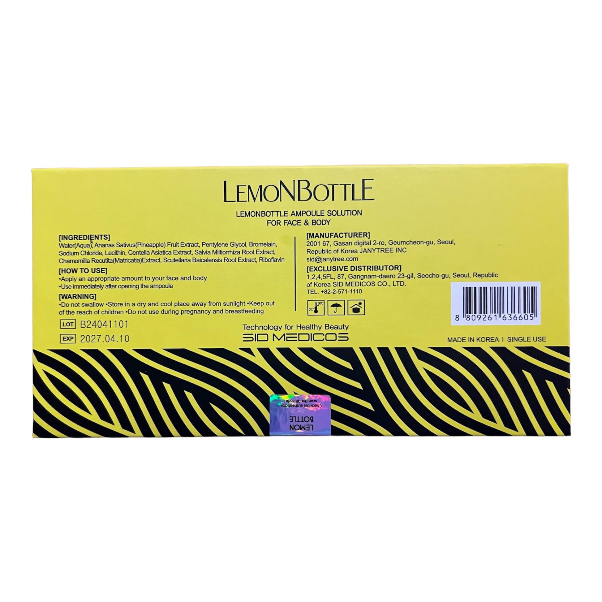 Lemon bottle solución de ampolla | 5 viales de 0.3 fl oz | Dispendiente de grasa | Suero cosmético