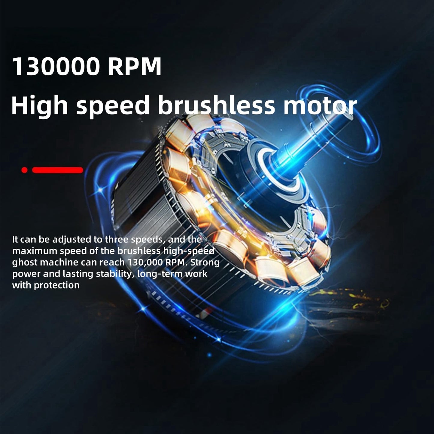 KIZCGE Plumero de Aire Comprimido, Soplador Eléctrico 130000 RPM, 3 Velocidades, Batería Recargable para Automóvil, Hogar, Exterior, Limpieza de Teclado y PC
