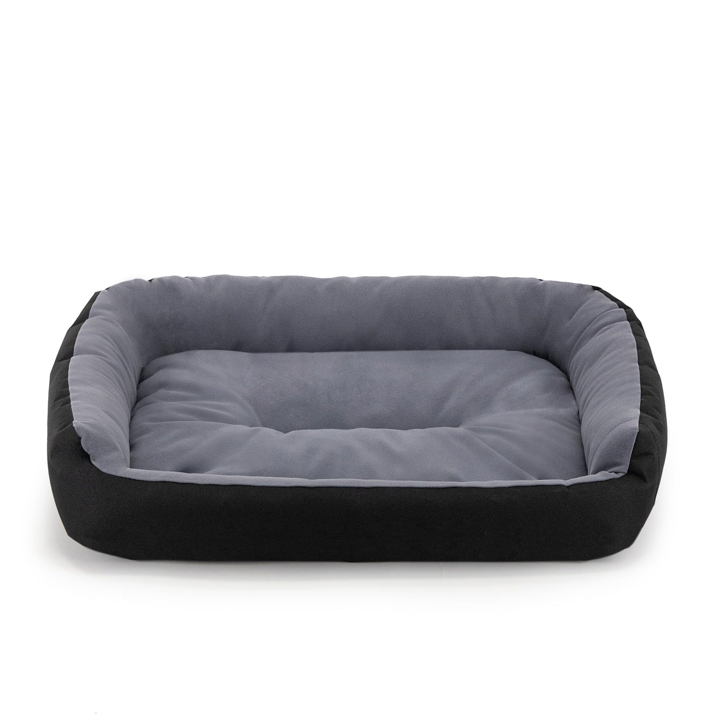 Cama para Perro Hills Medium Negra Gris Resistente y Confortable con Relleno Suave