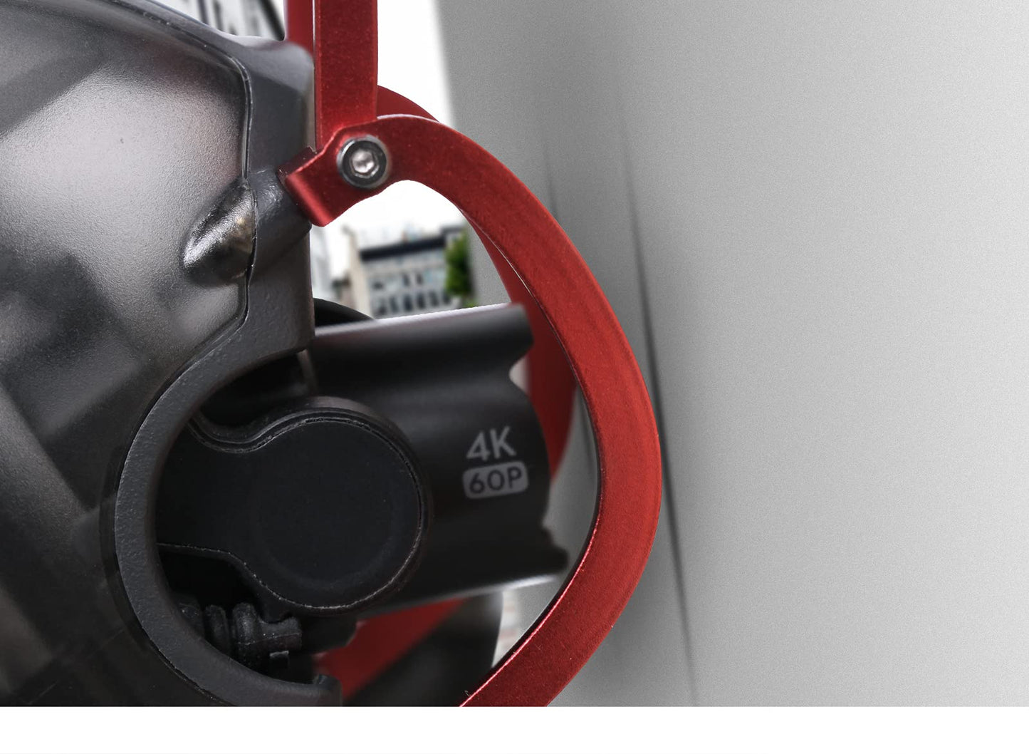 FPV Drone Gimbal Bumper para DJI FPV Drone PTZ Protect Bar Cámara de aleación de aluminio Anti-colisión (Rojo)