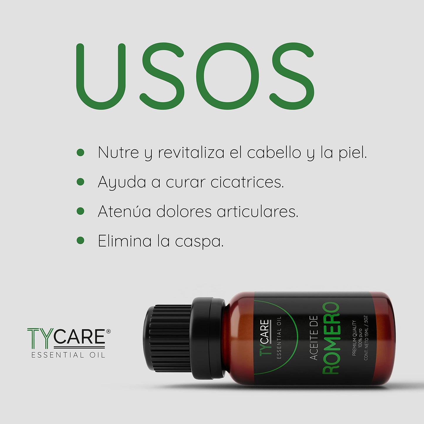Aceite Esencial Premium Quality de Romero 100% Puro 15 ml