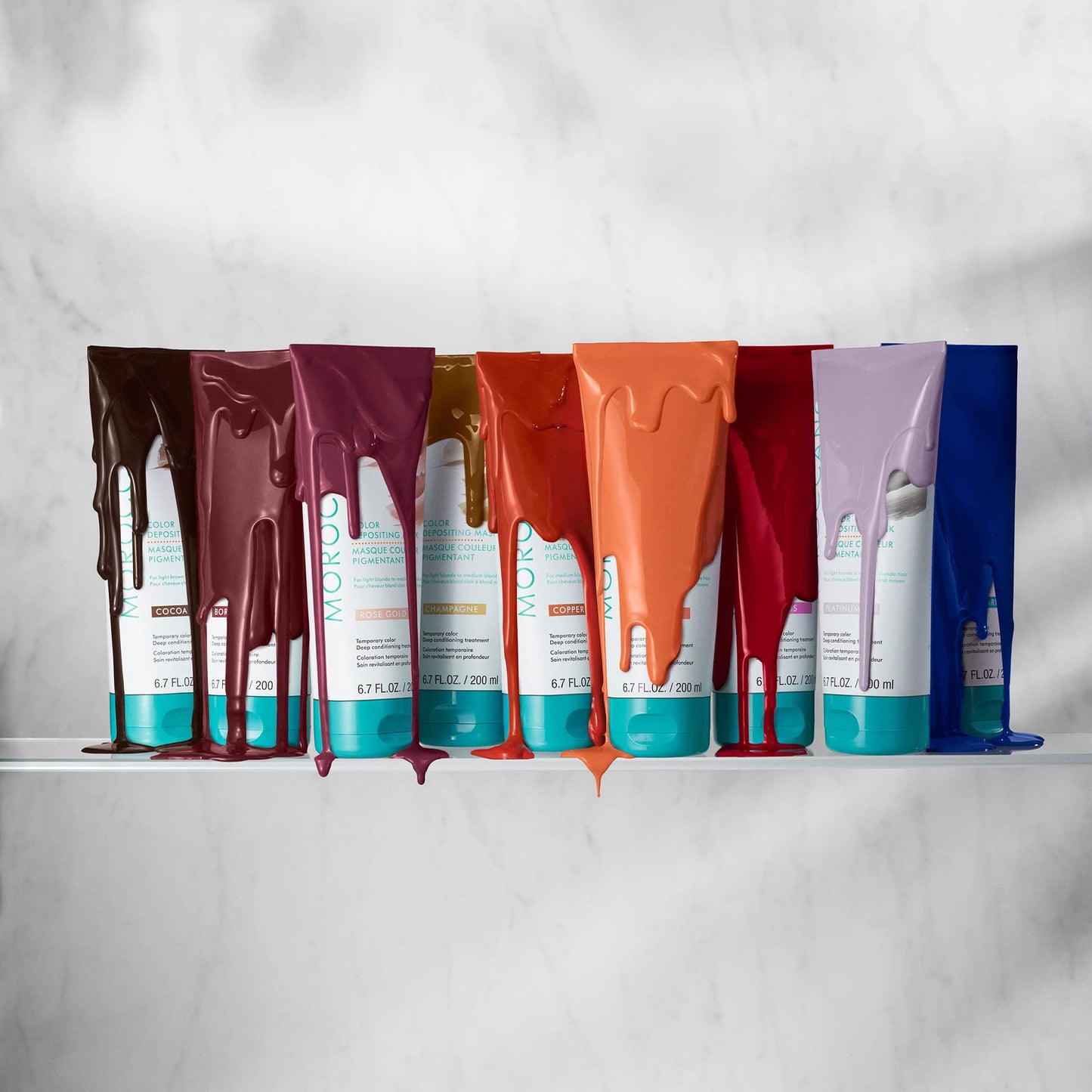 Moroccanoil Mascarilla con Color Bordeaux, 200 ml