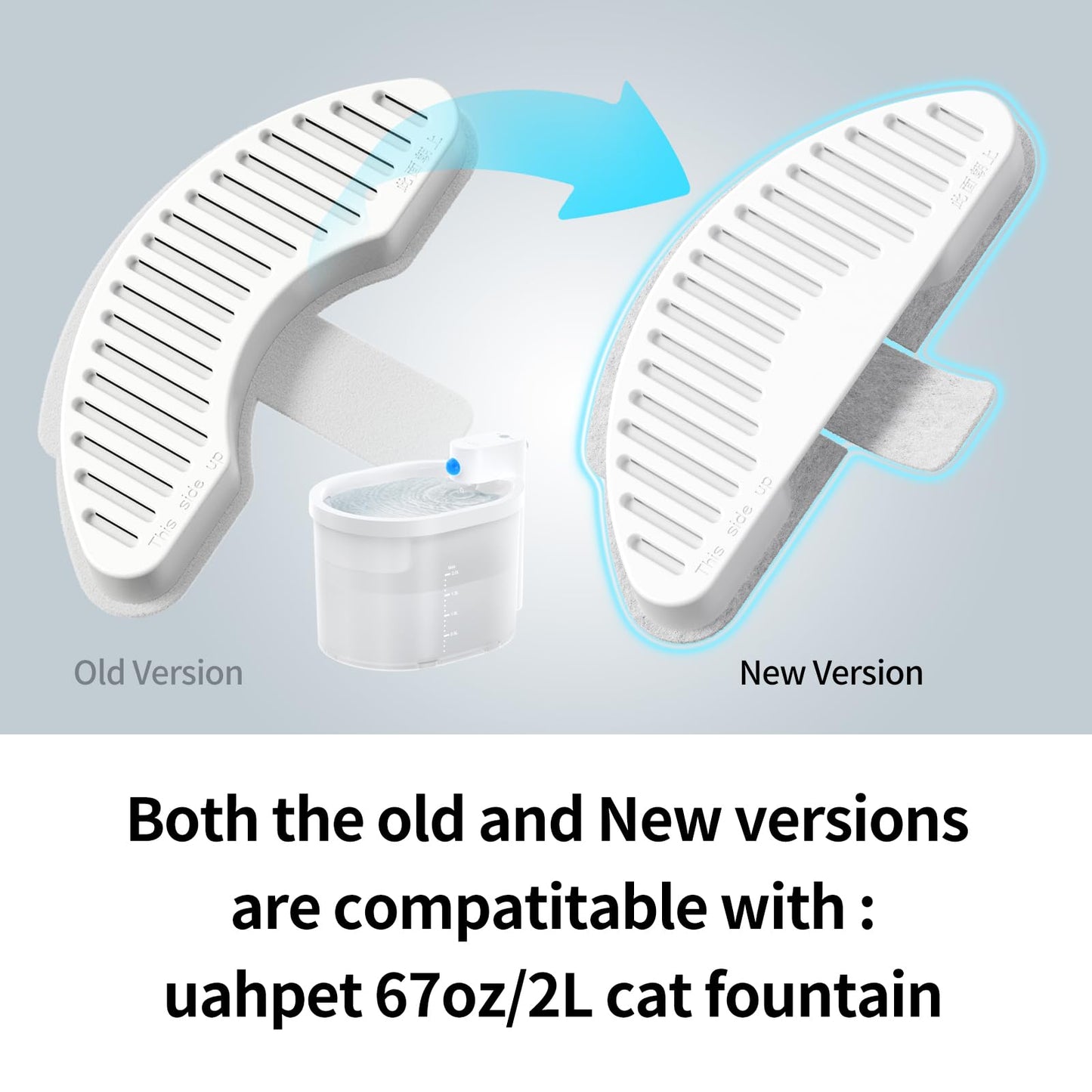 Filtros de Repuesto y Esponjas uahpet para Fuente Automática para Mascotas