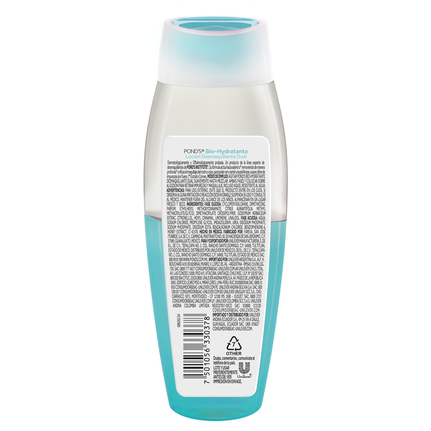 POND'S Desmaquillante bio hydratante 200 ml + Desmaquillante Clarant B3 200 ml