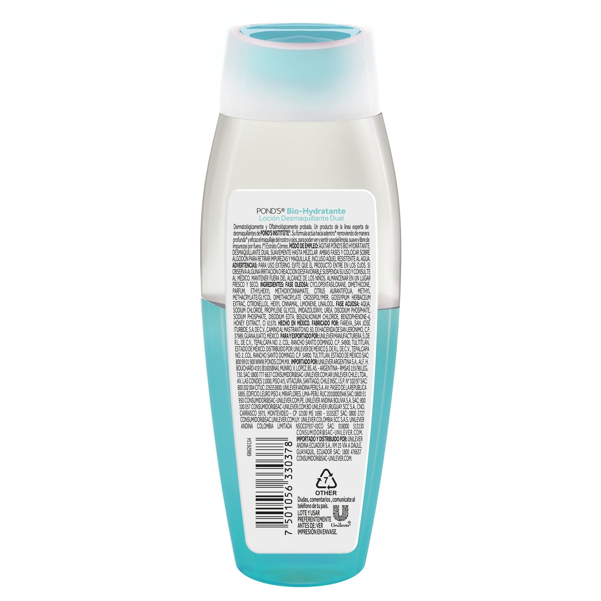 POND'S Desmaquillante bio hydratante 200 ml + Desmaquillante Clarant B3 200 ml