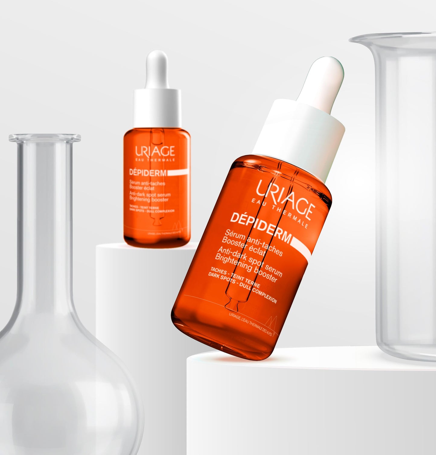 Uriage Depiderm Sérum de vitamina C estabilizada 30ml -solución antimanchas para una piel luminosa con un complejo de vitamina C al 20% y niacinamida - Sin fragancia - apto para pieles sensibles - no comedogénico - testado dermatológicamente
