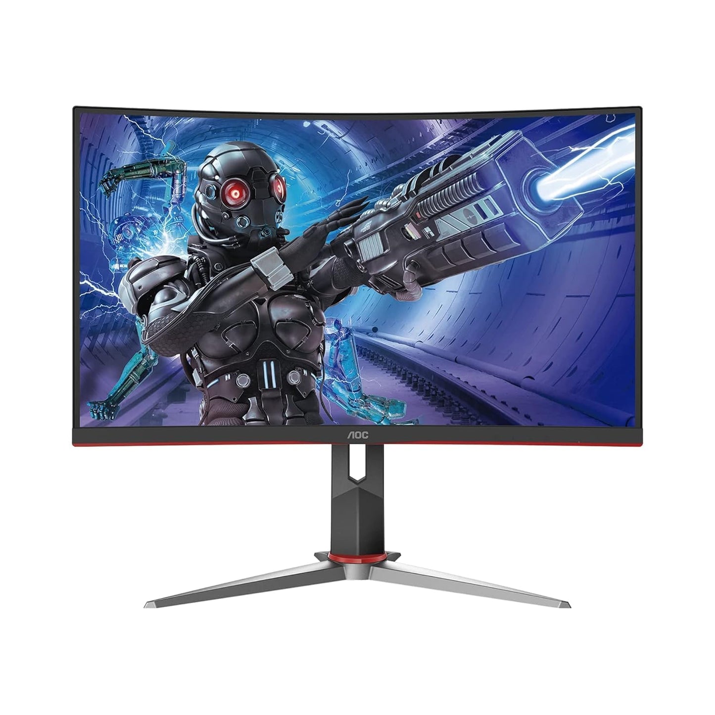 AOC Monitor Curvo 27" Gaming W-LED VA, Resolución 1920 x 1080p 165Hz, con Entradas de Video VGA/HDMI/DISPLAYPORT Bisel Ultra Delgado. Soporta VESA 46171612