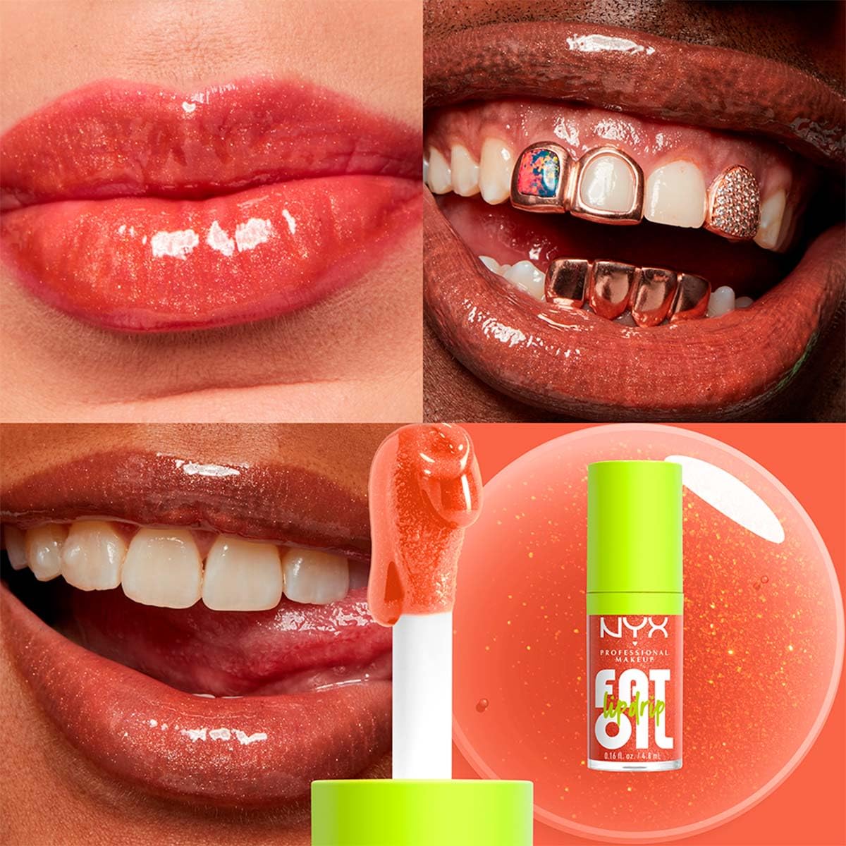 FAT OIL LIP DRIP FOLLOW BACK