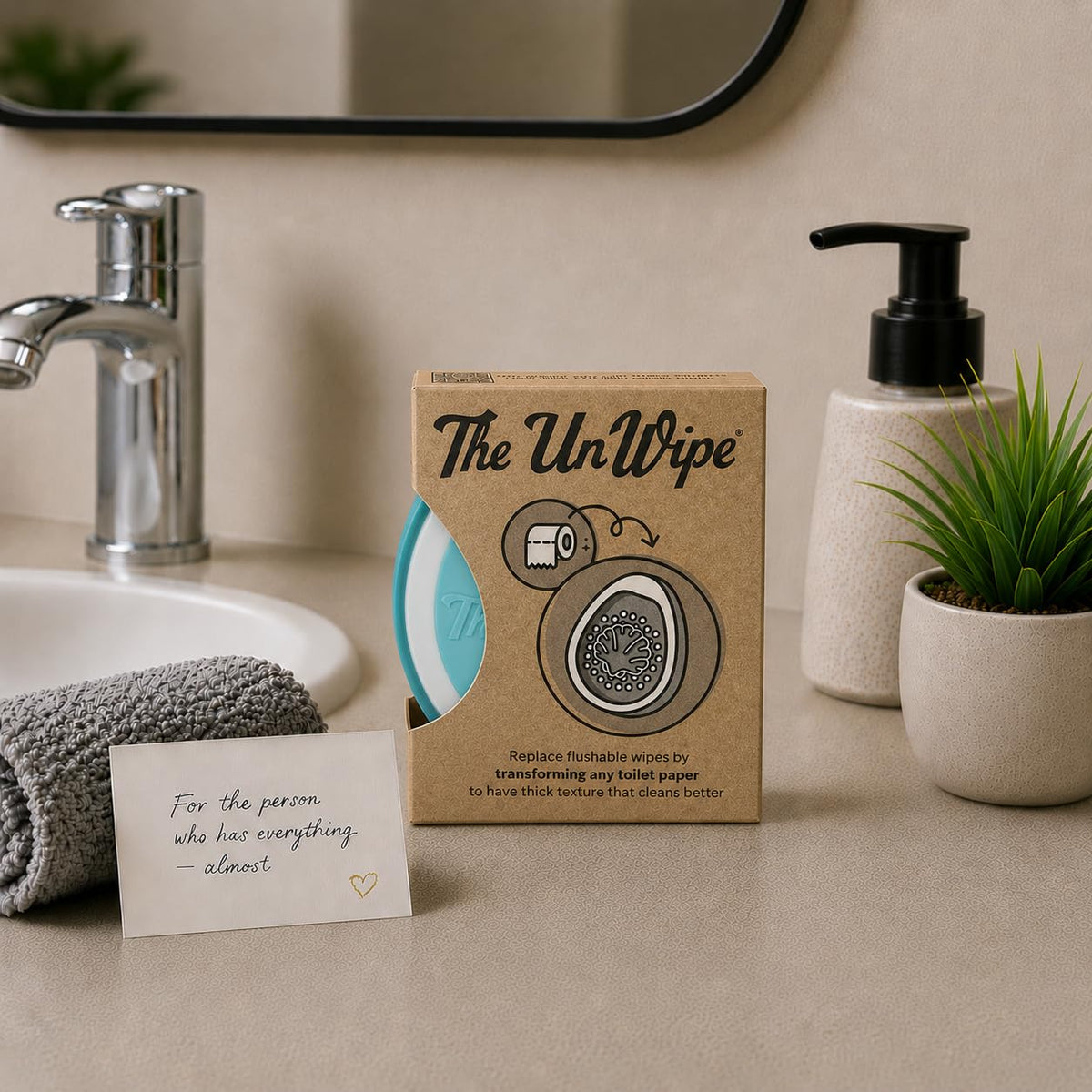 Producto UnWipe Texturizador Increíble Para Papel Higiénicoables