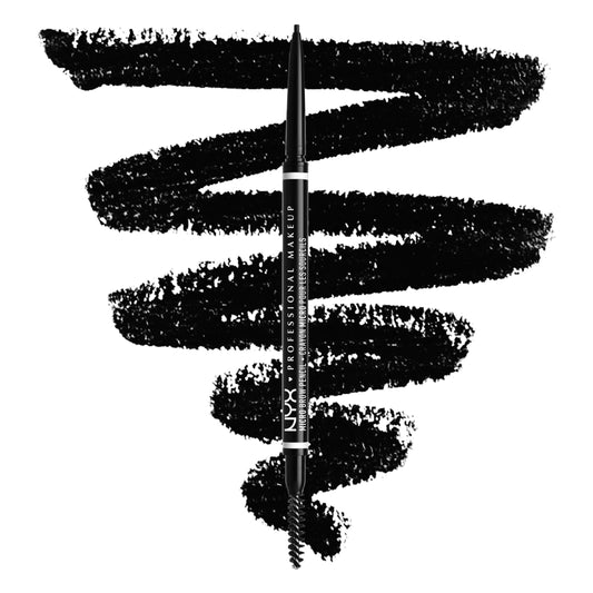 NYX Professional Makeup, Micro Brow Pencil, Lápiz para cejas, Black, 1g