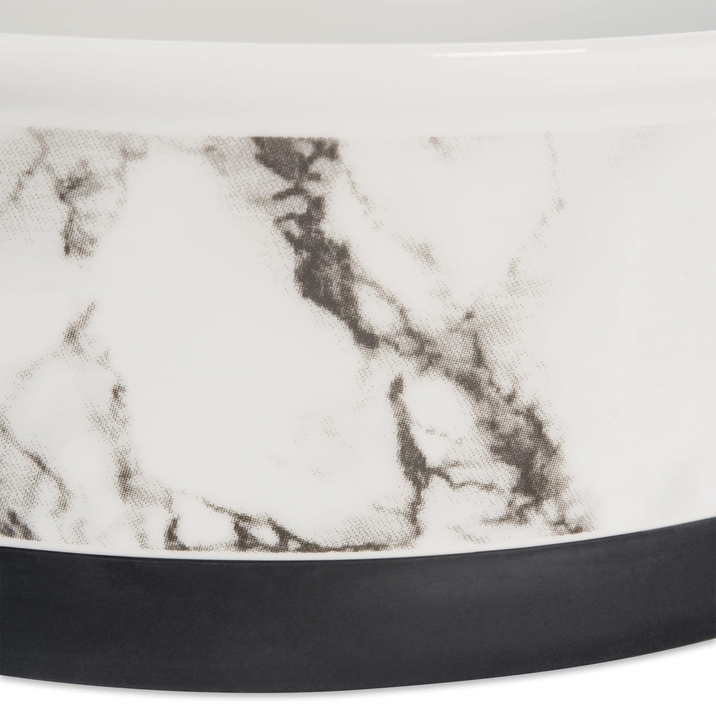 Bone Dry Pet Bowl Collection - Juego de cerámica, tamaño pequeño, mármol, 2 Unidades