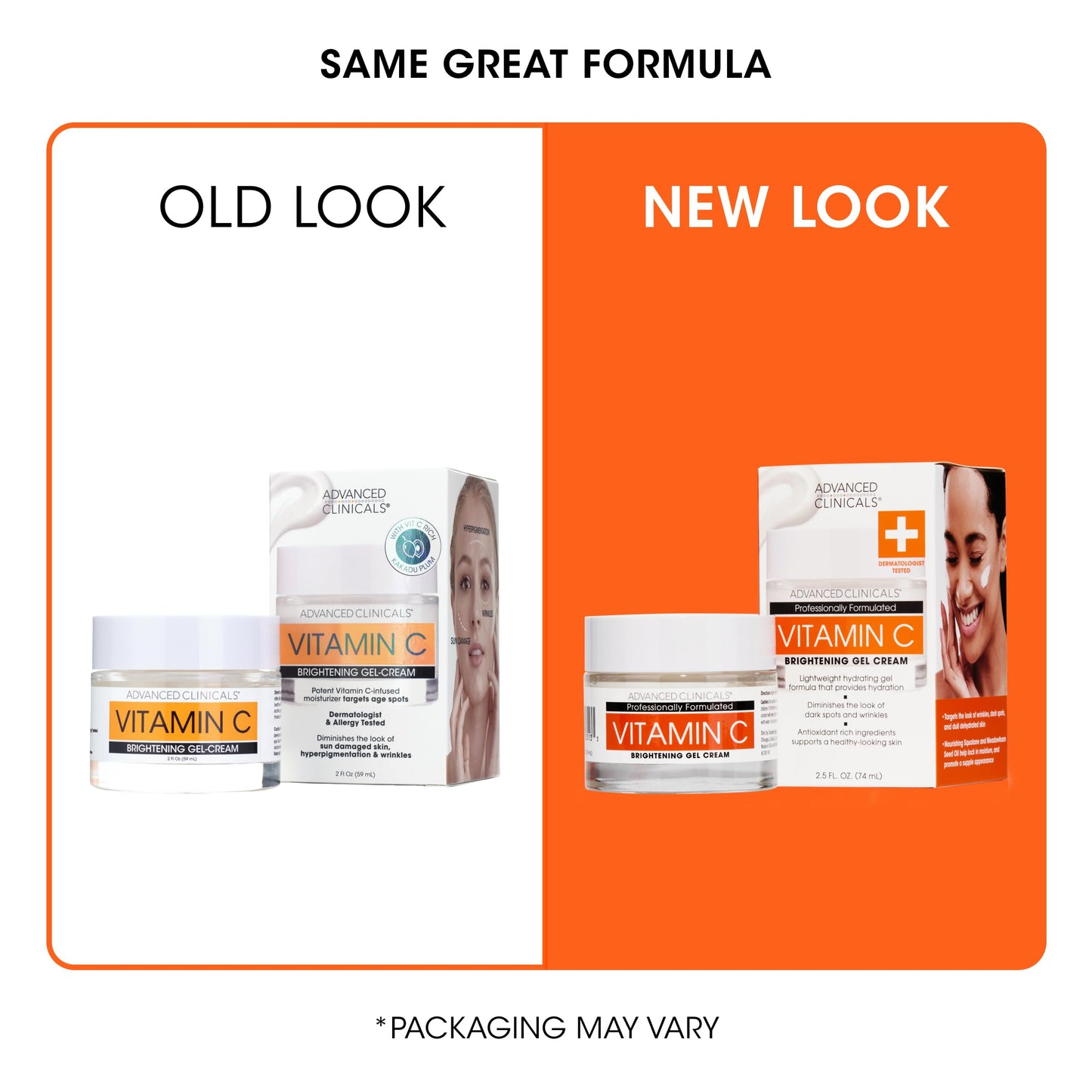 Crema Facial Iluminadora Anti-Edad con Vitamina C - Advanced Clinicals 59ml - Tratamiento Cosmético para Piel Radiante y Joven.