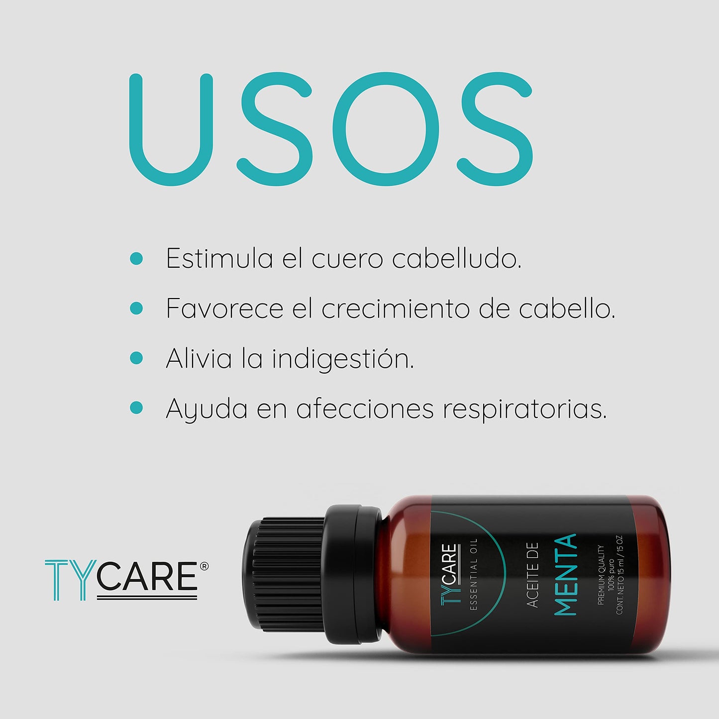 Aceite Esencial Menta Premium Quality 100% Puro 15 ml