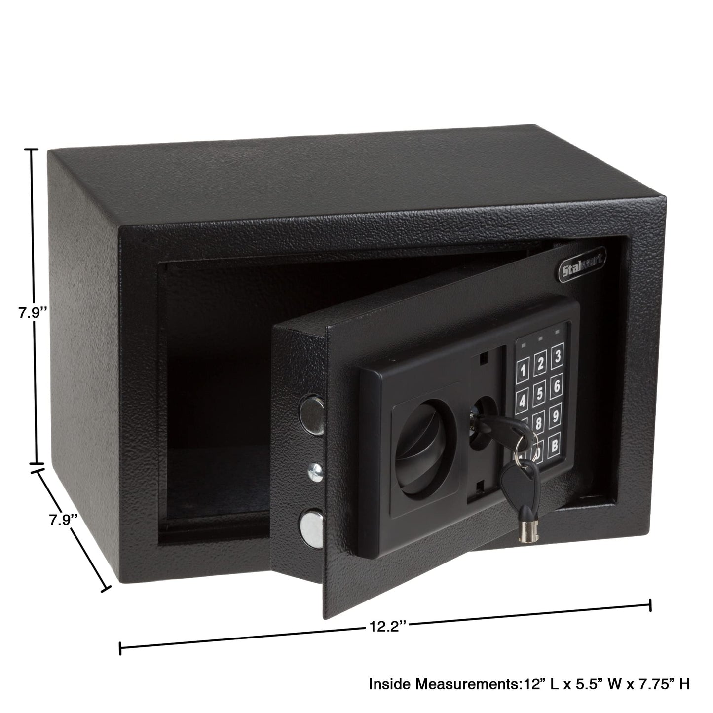 Caja Fuerte Digital Stalwart Acero Electrónico con Teclado, Llaves de Anulación Manual