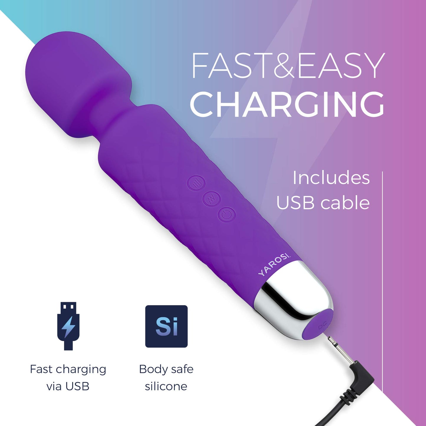 Yarosi Mini Massager - púrpura