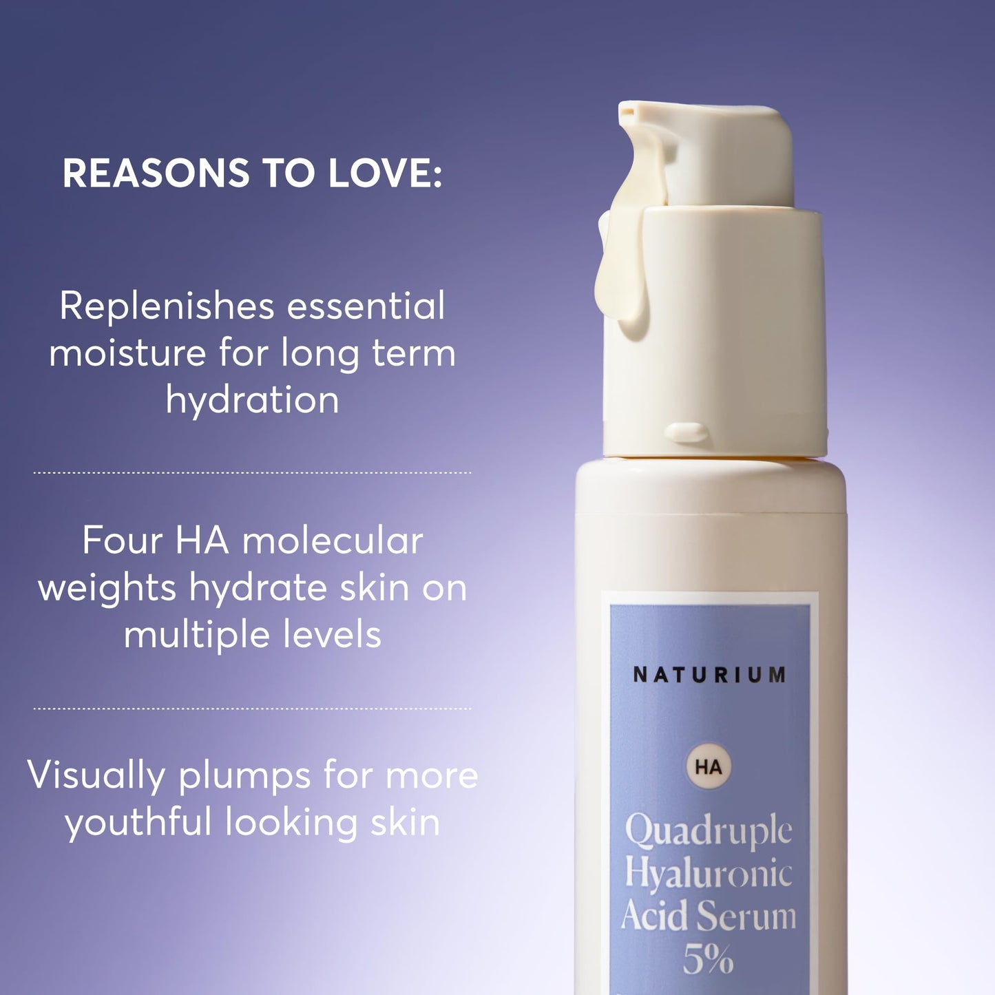 Quadruple Hyaluronic Acid Serum 5% with Pure Hyaluronic Acid At Four Molecular Weight Levels