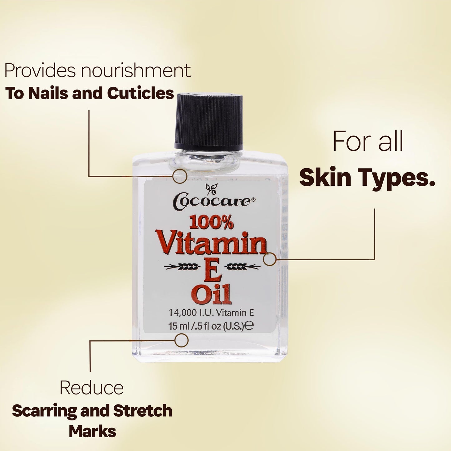 Cococare 100% Vitamin E Oil, 1 Ounce