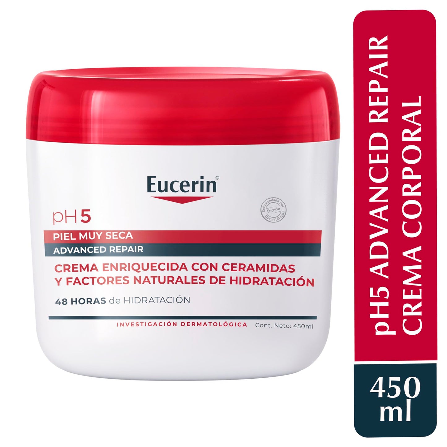 Eucerin Advanced Repair - Crema Corpoeral Intensiva Ph5, 450 ml, 1 unidad