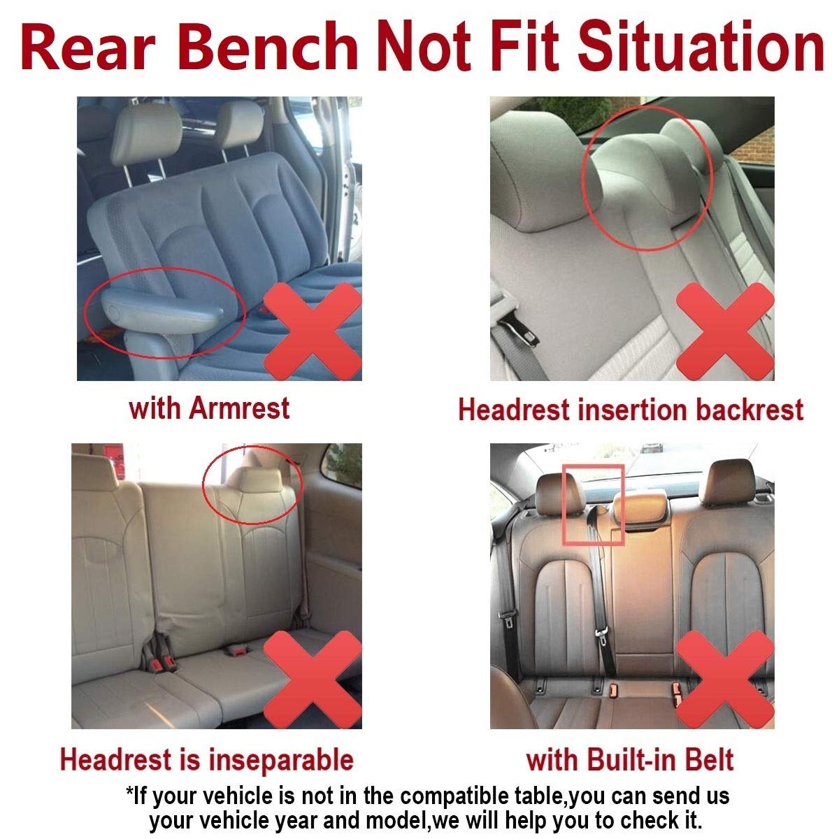 Flying Banner Juego Completo de Fundas de Asiento de Coche Asientos Delanteros y Traseros de poliéster,Compatible con Bolsas de Aire, Banco Trasero Dividido, Color (Negro Gris)