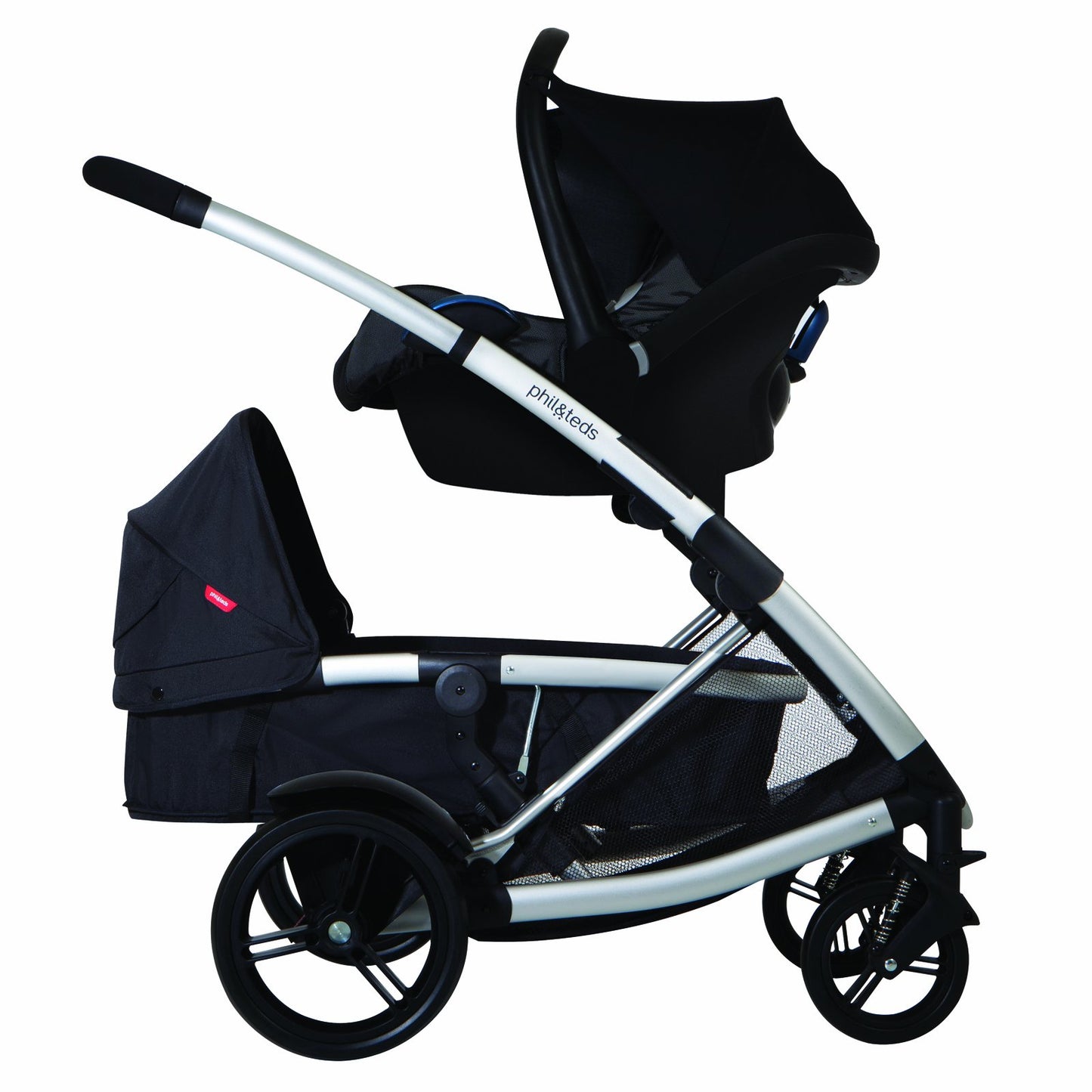 Adaptador de Asiento de Coche phil&teds Negro Principal para Asiento Infantil