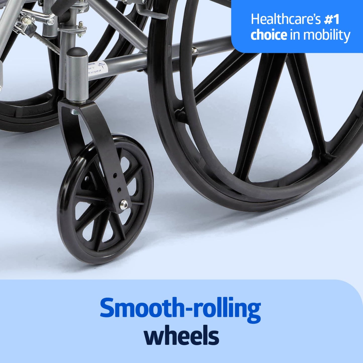 Silla de Ruedas Medline Ligera K4 Basic brazo de escritorio 18 Pulgadas