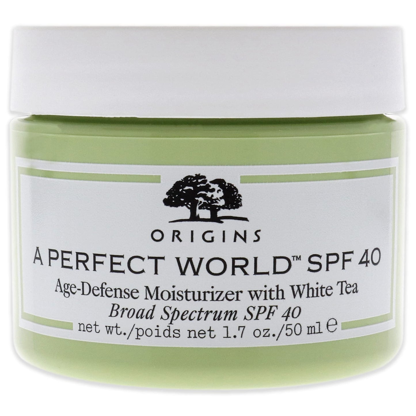 Origins A Perfect World SPF 40 AGE-DEFENSE MOISTURIZER WITH WHITE TEA.1.7OZ (Unbox)