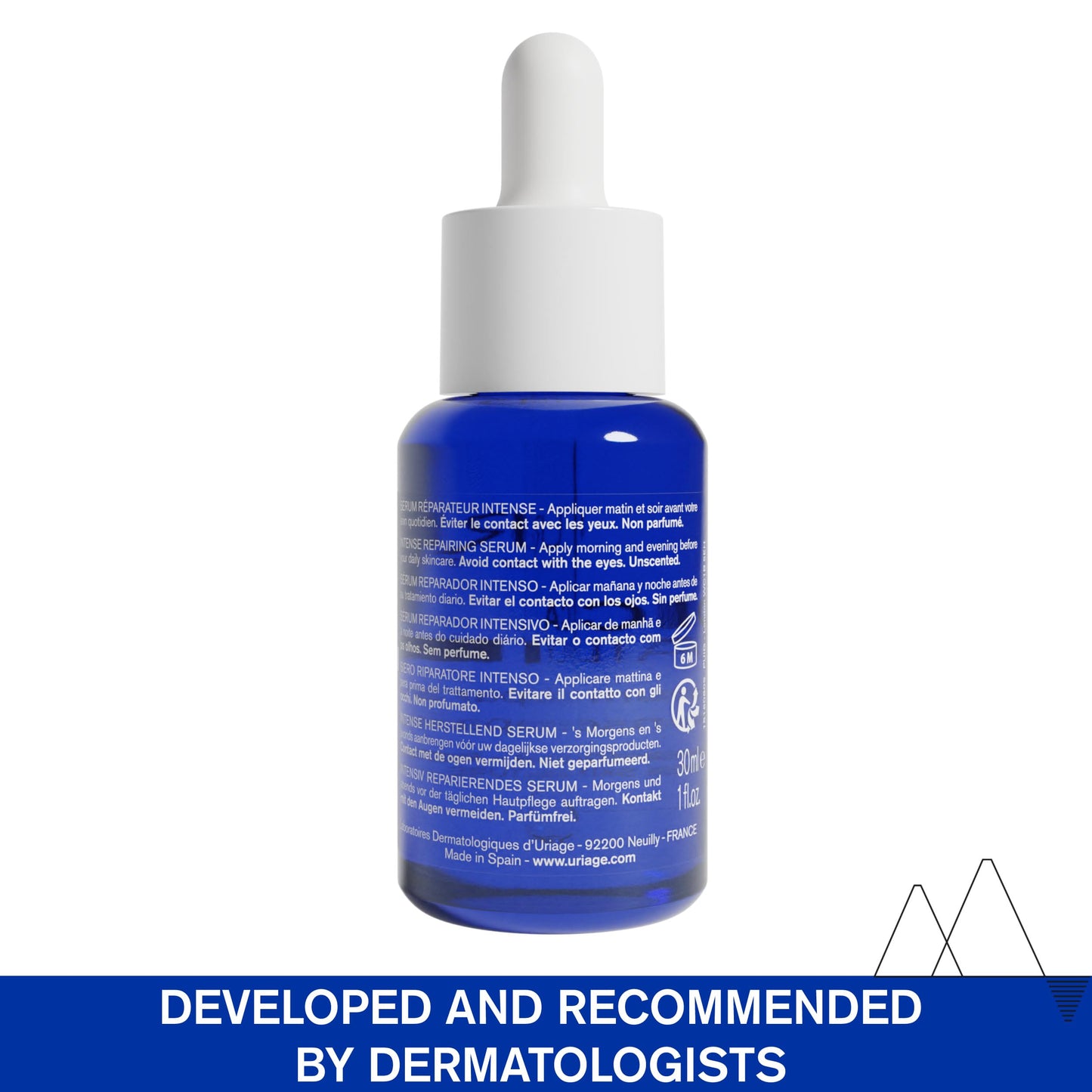 Uriage Cica-Daily Sérum Reparador Intenso con Centella Asiática 30ml - Ácido Hialurónico y Vitamina B5 - Repara y Protege de las Agresiones Cotidianas - Sin Perfume - 97% Ingredientes de Origen Natural