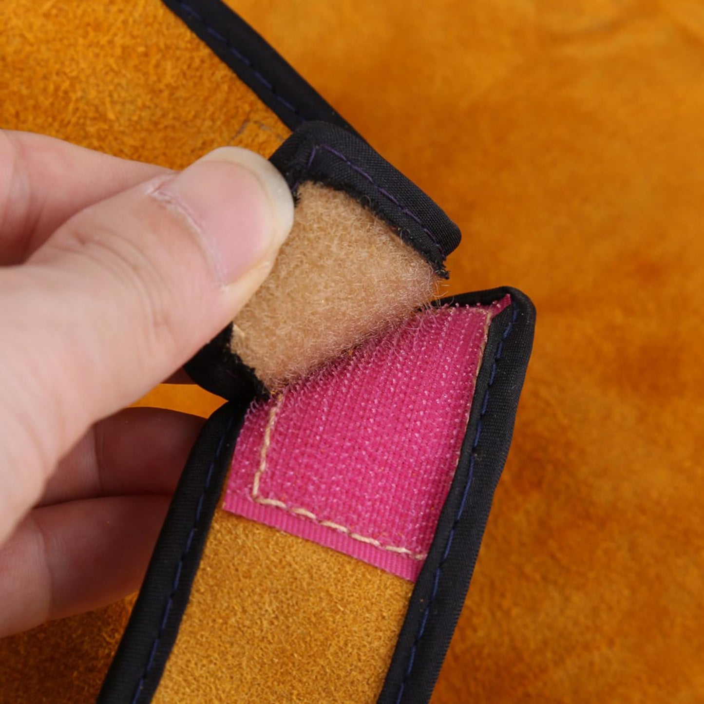 Greensen Máscara de Protección para Casco de Soldadura, Lente Transpirable Resistente Al Calor, Ajuste Rápido, Protección Completa para Trabajadores de Soldadura Cuero de Vaca
