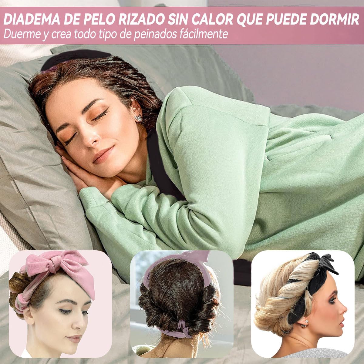 ZIMRAHYG Rizadores De Cabello Sin Calor Rizos