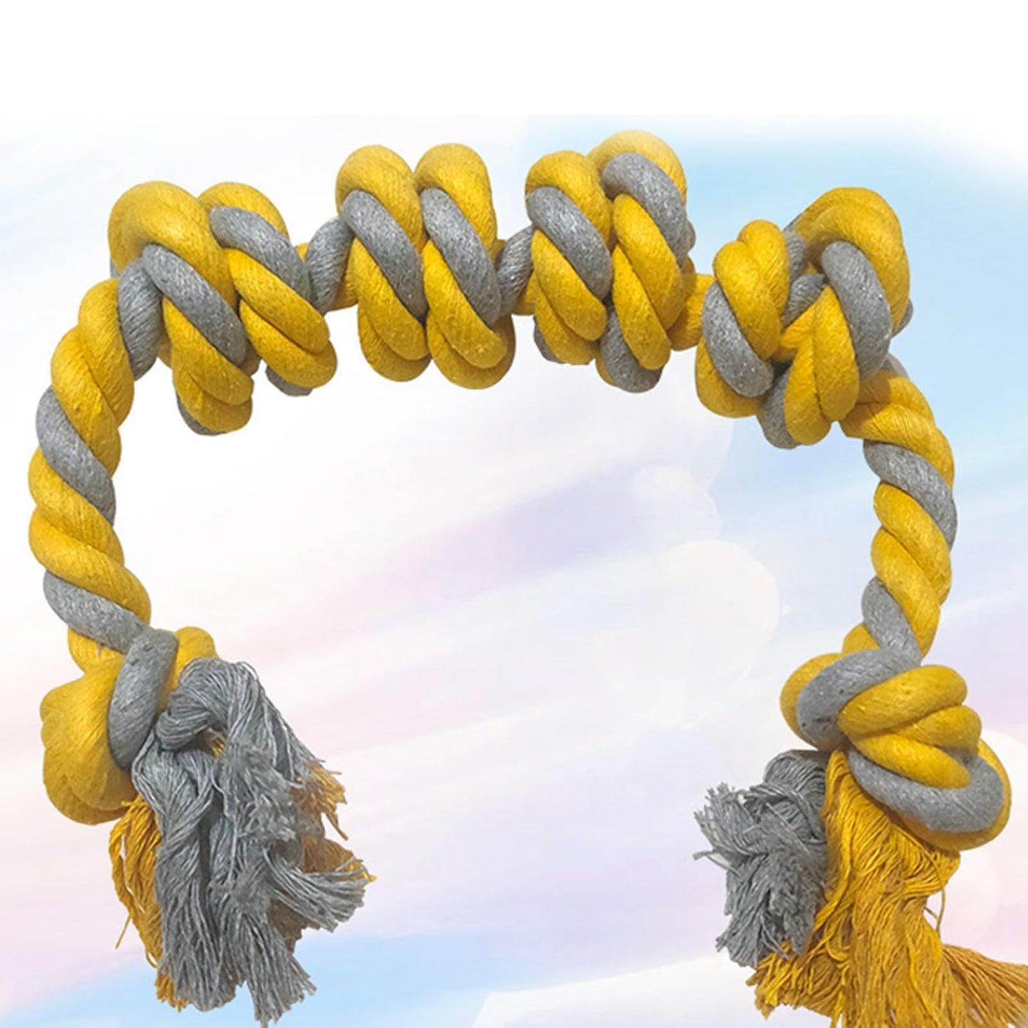 Juguetes De Cuerda para Perros, Juguete Perro Indestructible, Juguetes para Perro Uso Rudo, Juguete Masticar Perro, Juguetes para Perros Ansiosos(6 Knots)