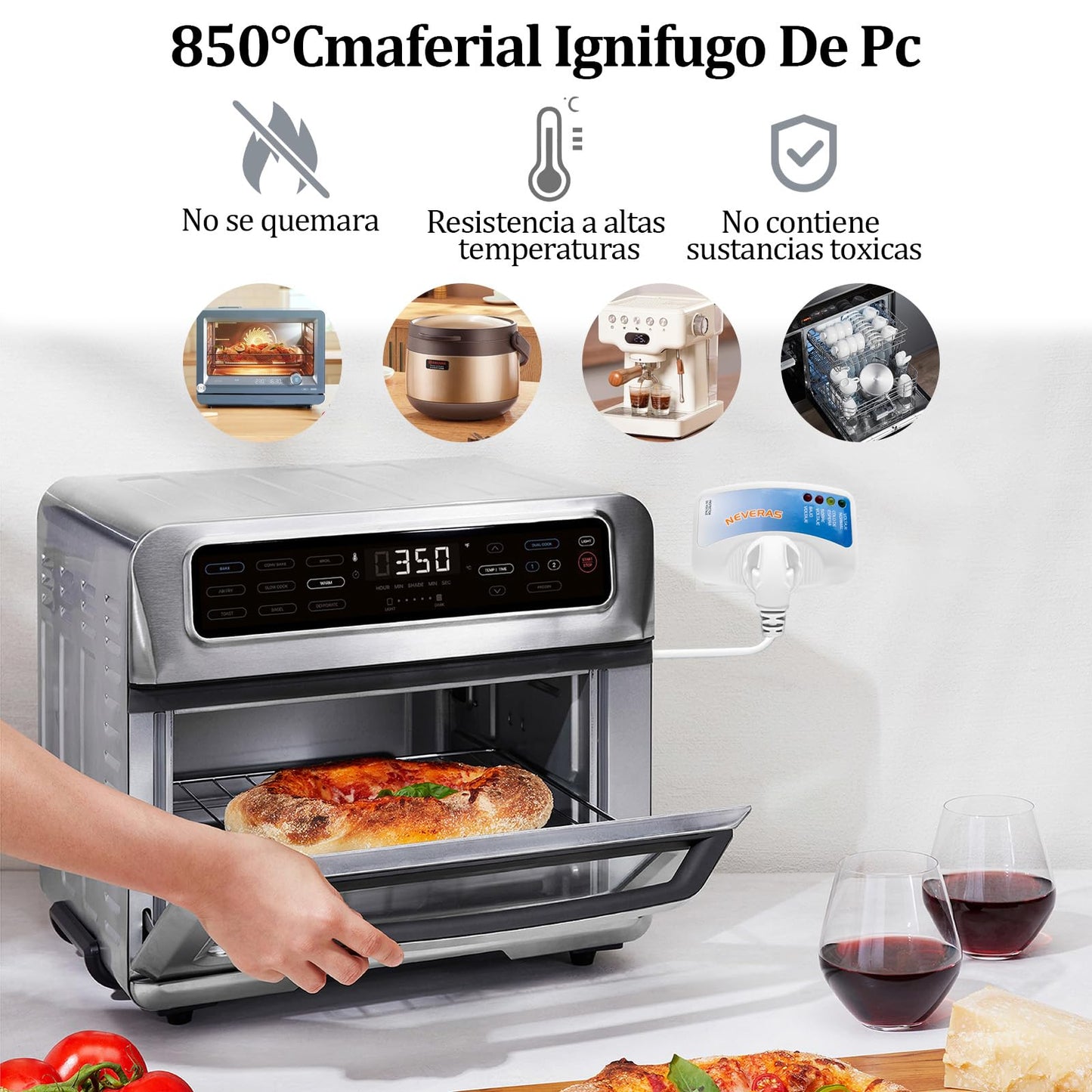 Protector de Voltaje UIOERGF 1440W para Refrigerador y Otros Dispositivos, Voltaje de Salida 120V, 12A