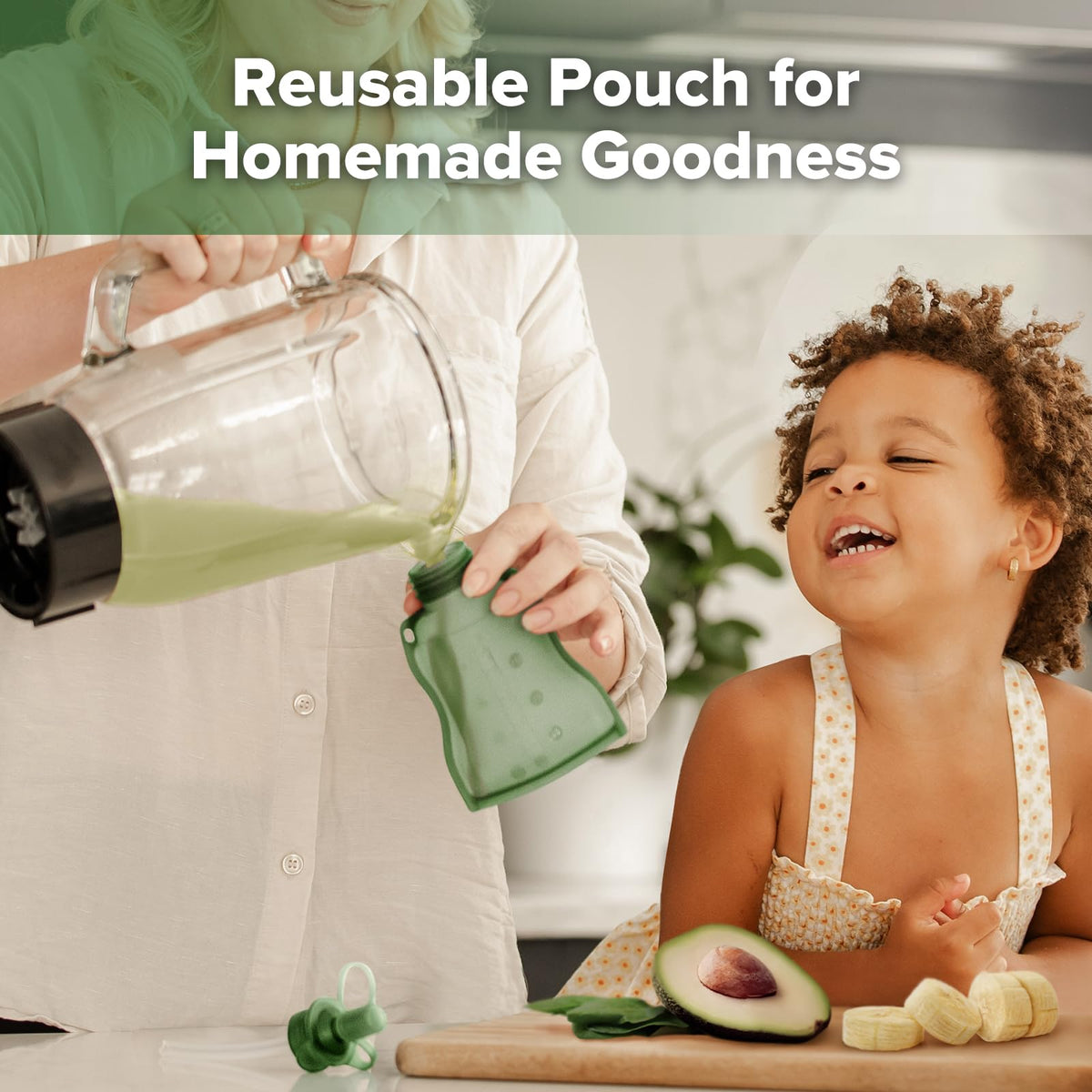 haakaa - Bolsa de silicona para beber, compatible con adaptadores y bolsas de almacenamiento de leche, no compatible con otras marcas