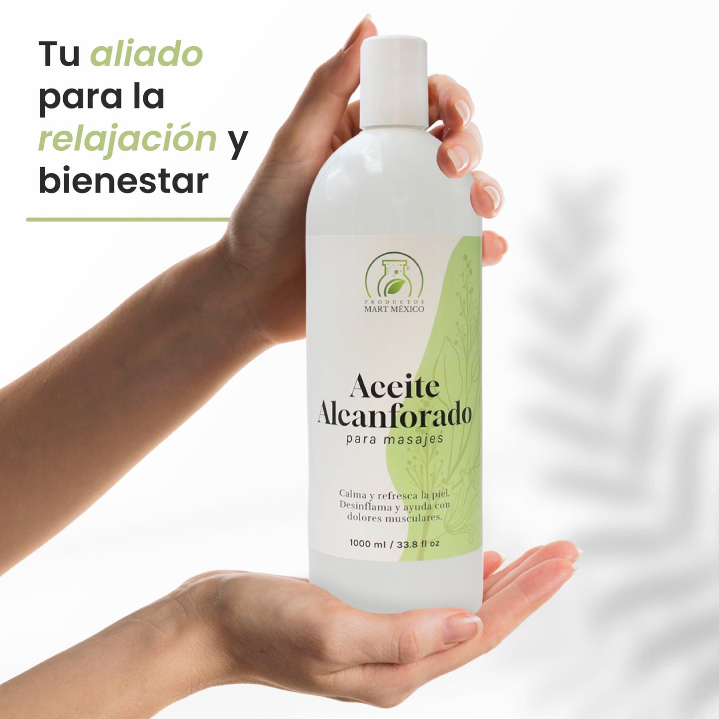 Aceite Alcanforado Productos Mart México 1 Litro Para Masajes