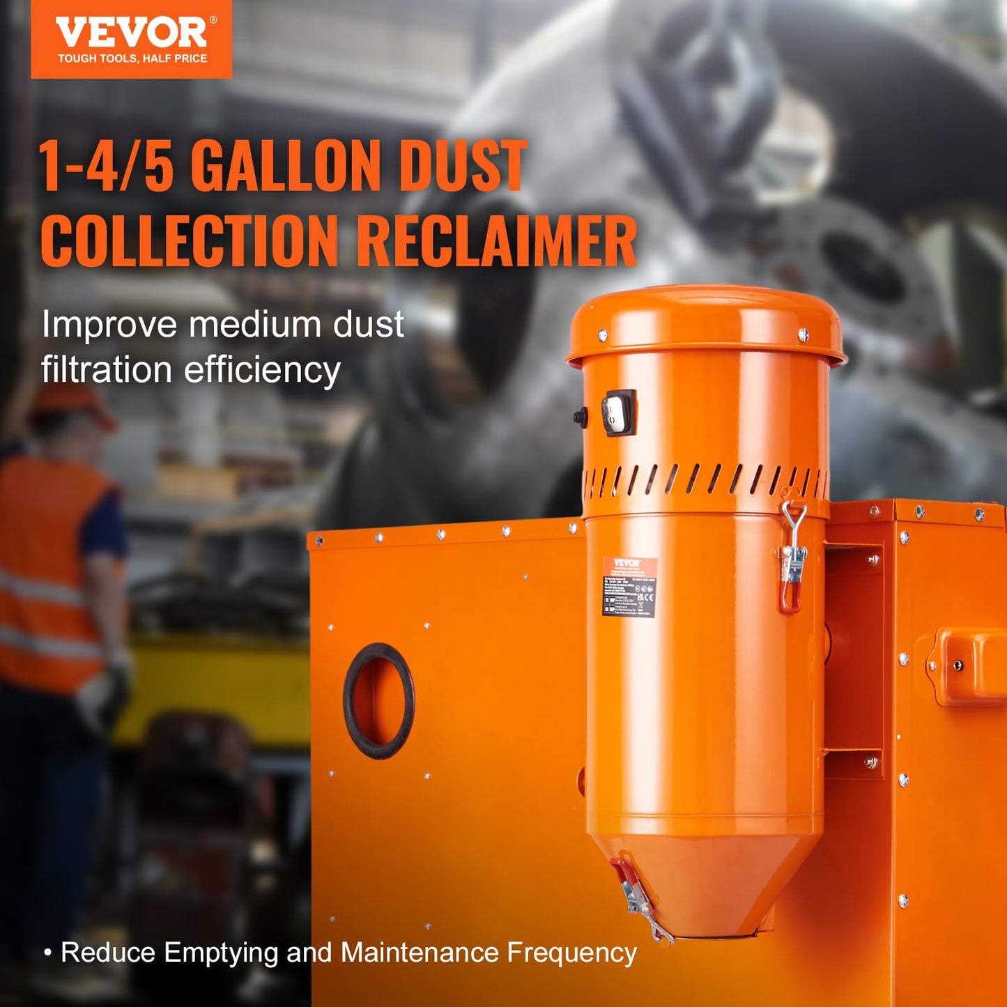 Sistema de Recogida de Polvo VEVOR Ajuste Universal 1.6 HP 1.8 Galones