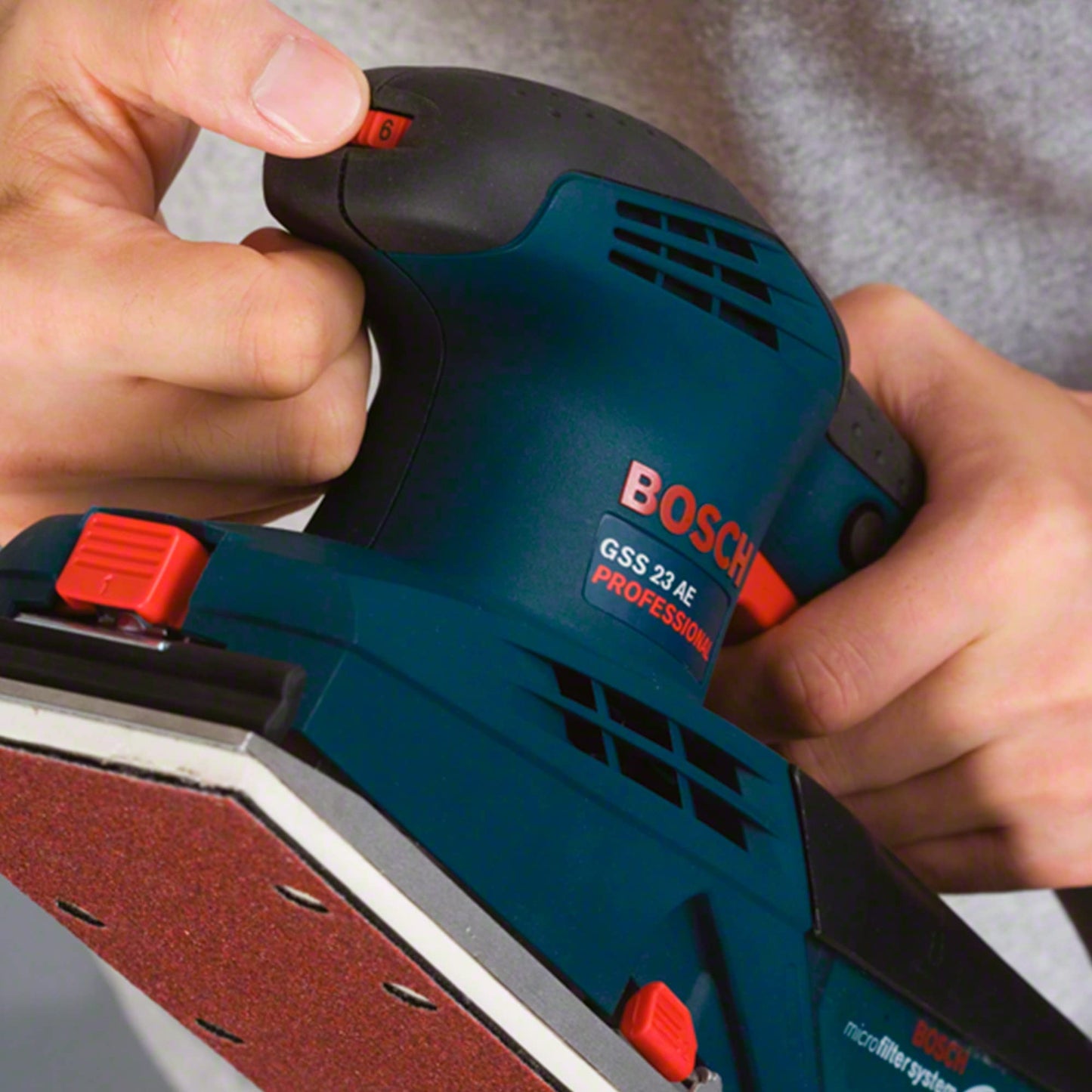 Bosch Lijadora Orbital GSS 23 AE 160W 127V Colector de Polvo