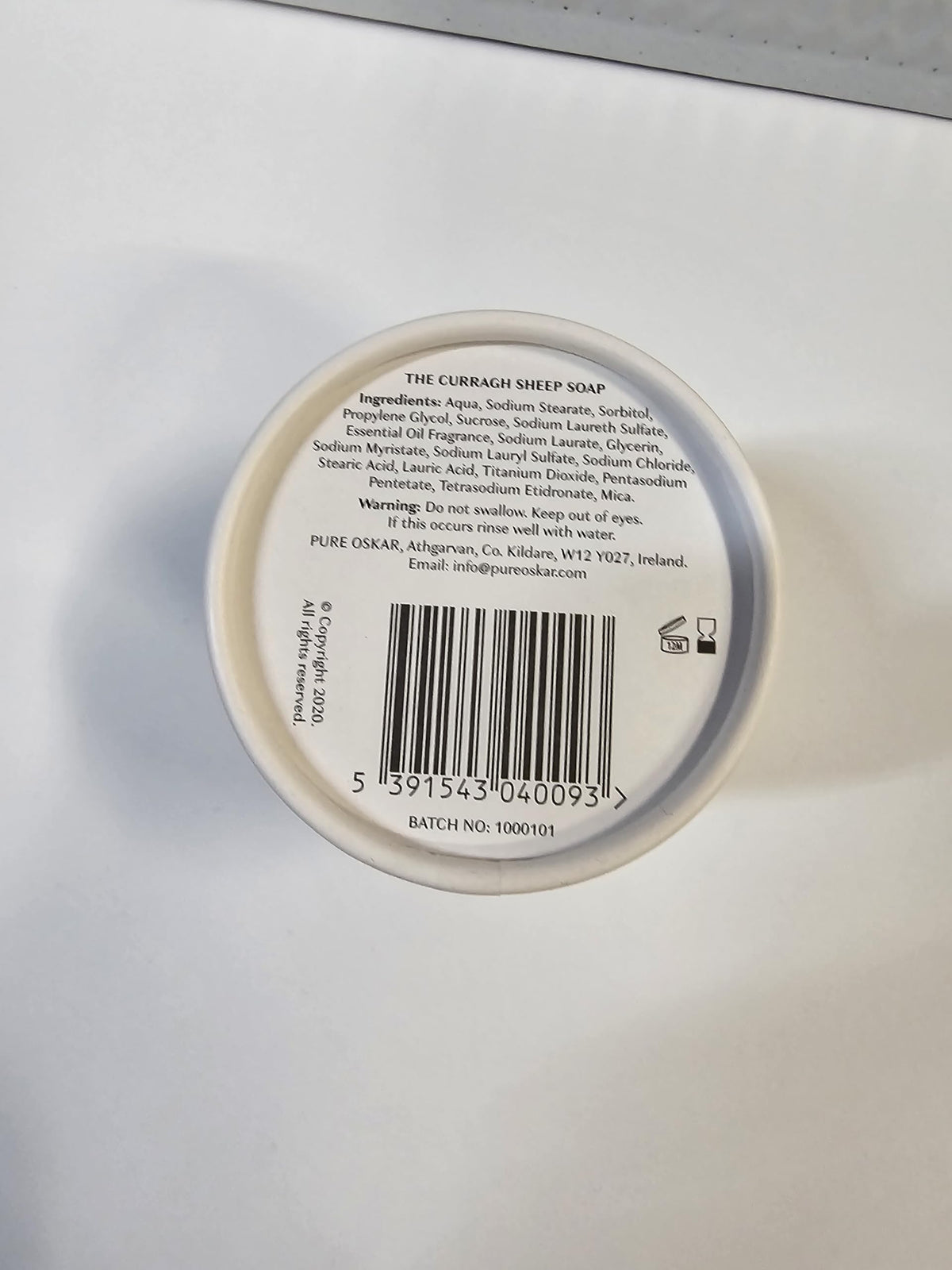 Exclusively Irish Jabones de Oveja Arisanal, Set de 3 Unidades: Jabón de Cordero Bebé, Jabón de Oveja Curragh Y Jabón de Oveja Negra. Decoración para El Baño, Regalo Irlandés.