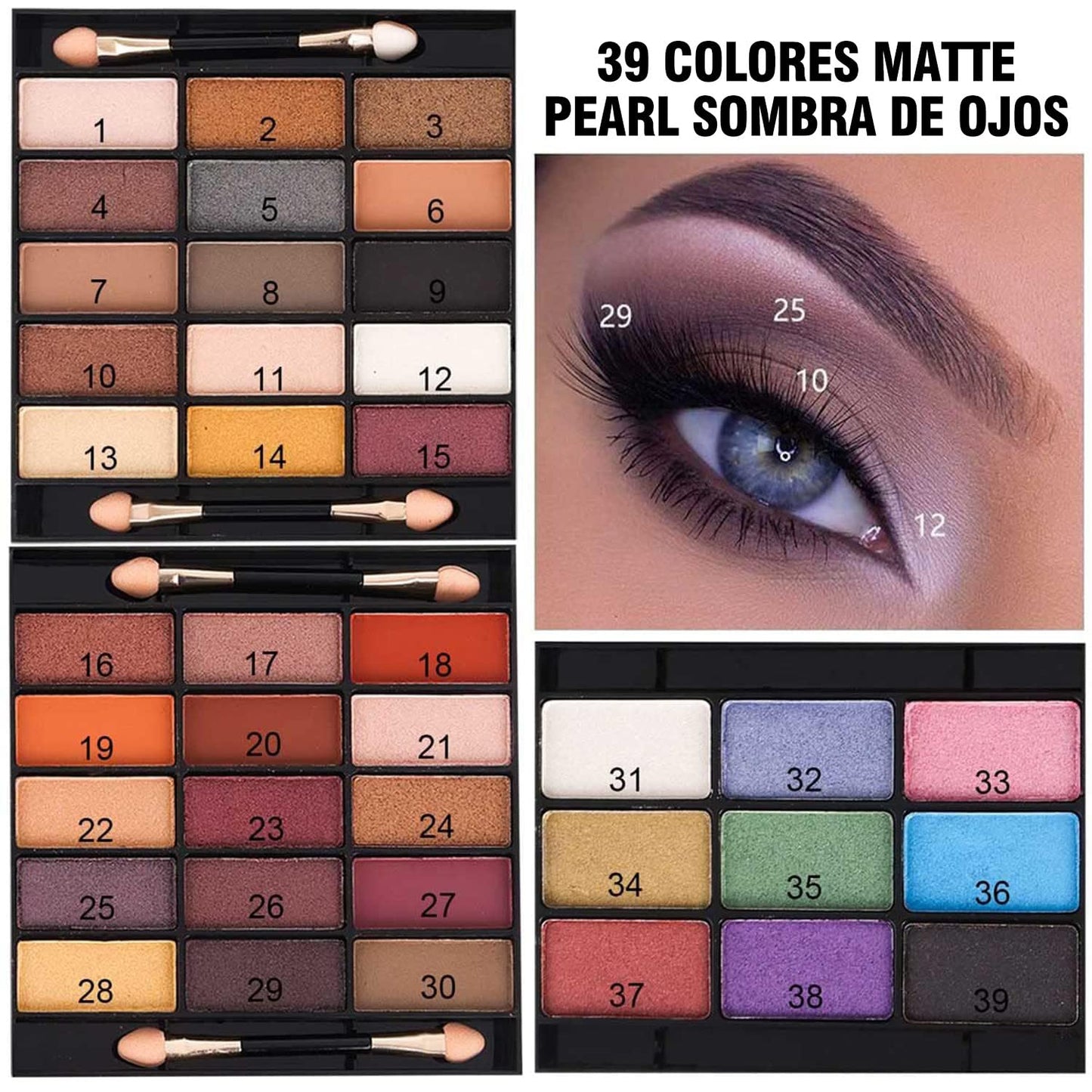 MISS ROSE Paleta de Maquillaje Todo en Uno | Sombra, Cejas y Más