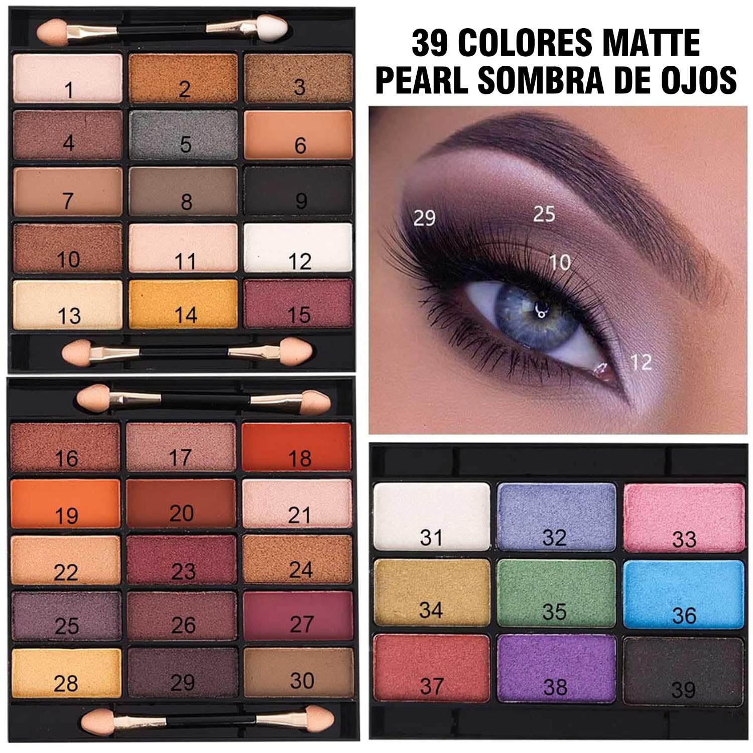 MISS ROSE Paleta de Maquillaje Todo en Uno | Sombra, Cejas y Más