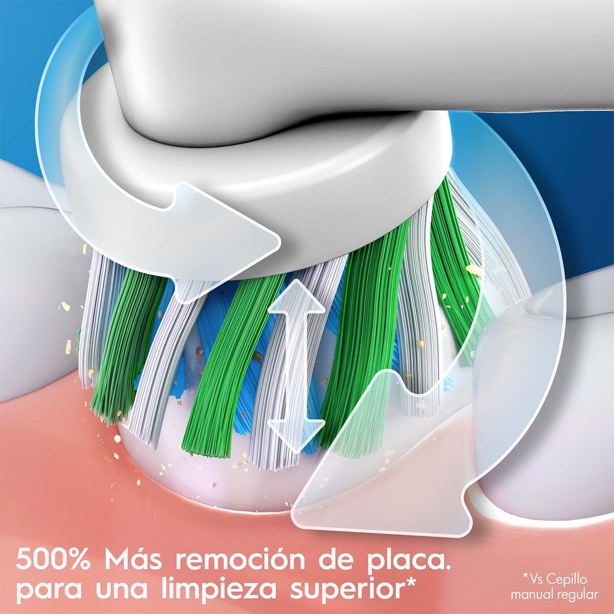 Oral B PRO Series 3: Cepillo de Dientes eléctrico + 4 Repuestos Precision Clean