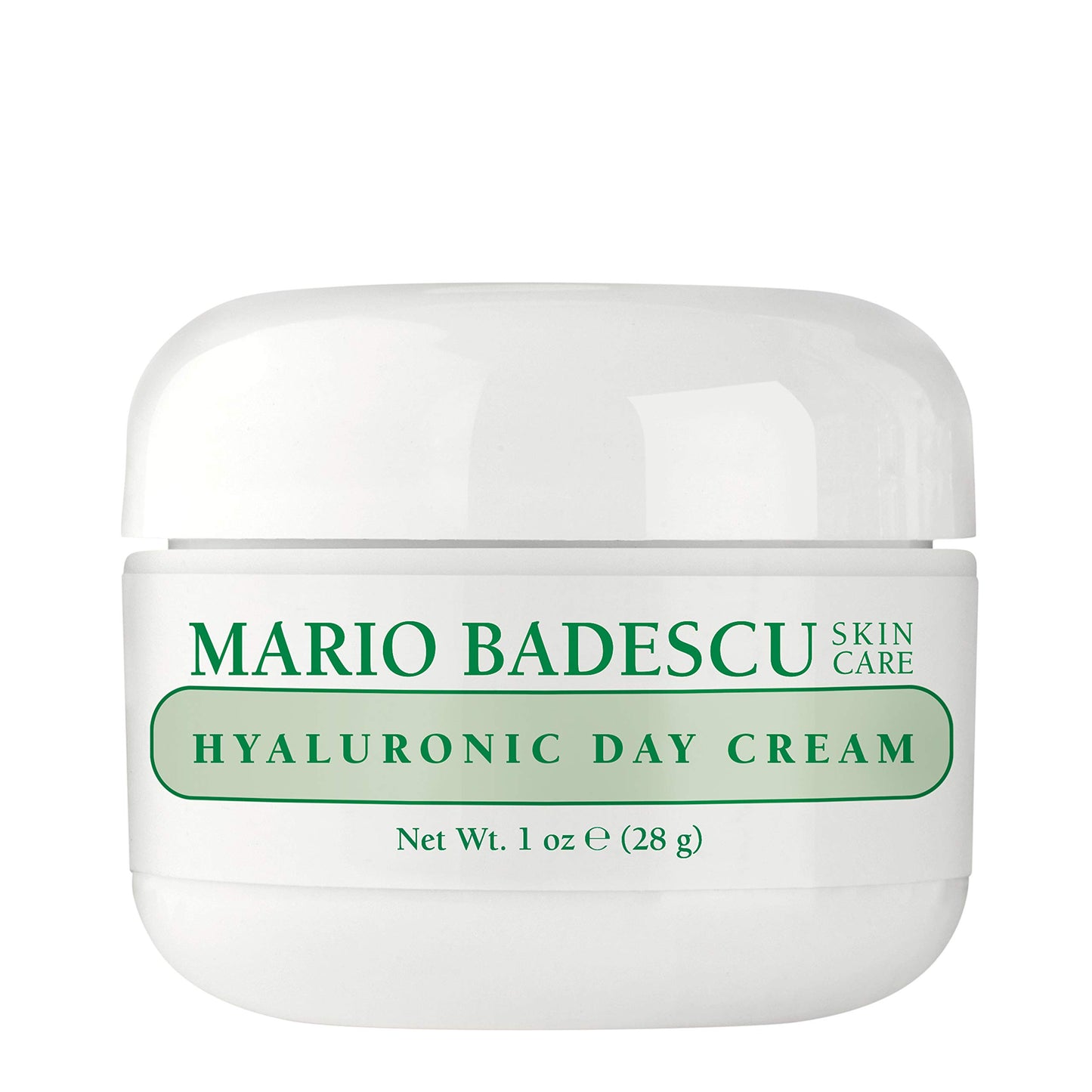Mario Badescu Crema de día hialurónica – Hidratante facial profundamente hidratante con hialuronato de sodio y vitamina E | Fórmula protectora aterciopelada para piel seca | Protege contra la pérdida de humedad y el clima adverso, 28 gr
