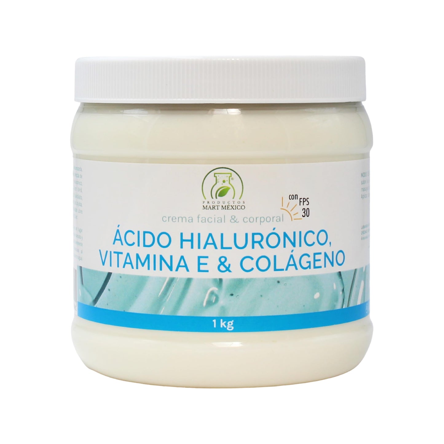Crema De Colágeno, Vitamina E & Ácido Hialuronico Con Filtro (1 Kilo)