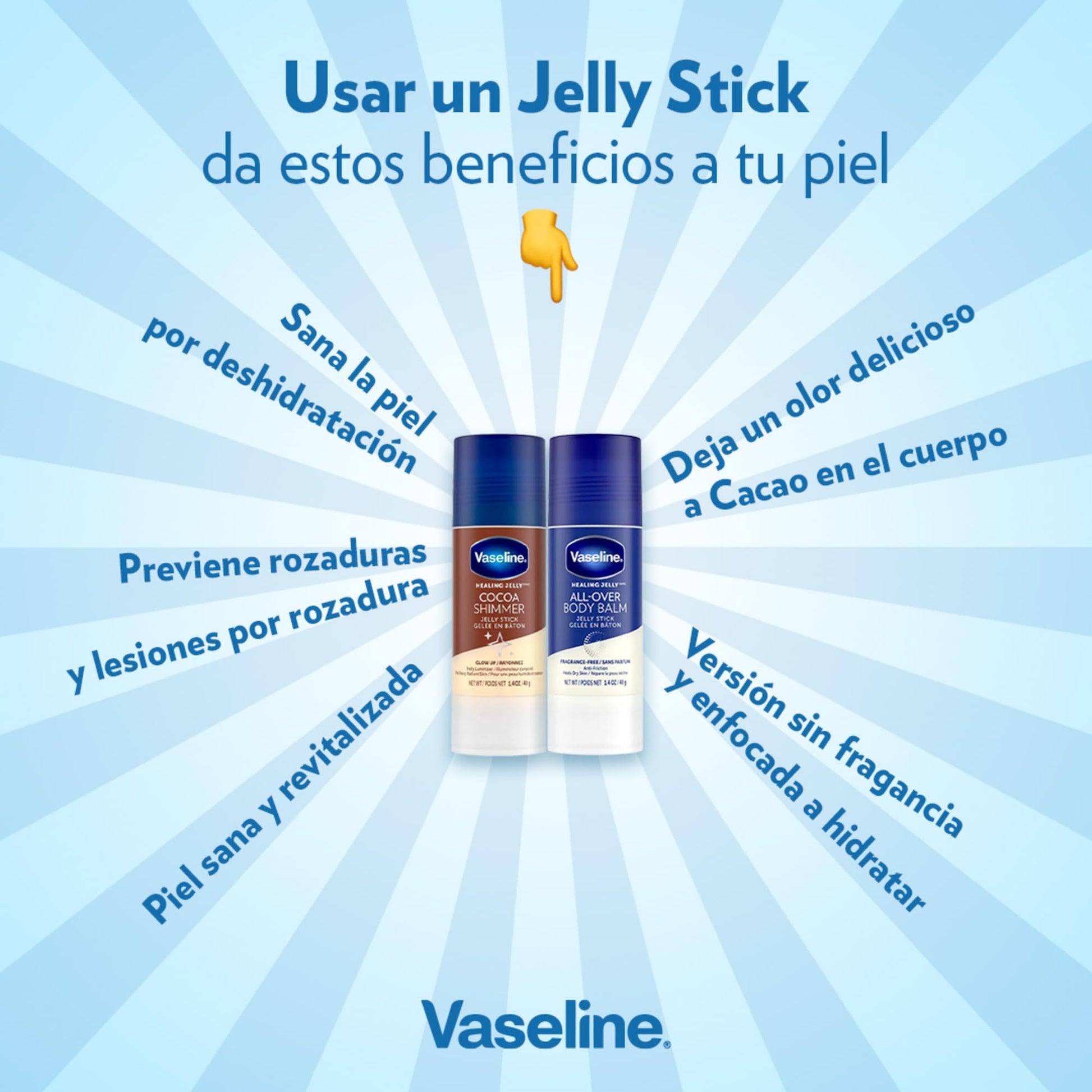 Vaseline - Bálsamo Corporal En Barra (1 Pieza de 40 g.) Cocoa Shimmer